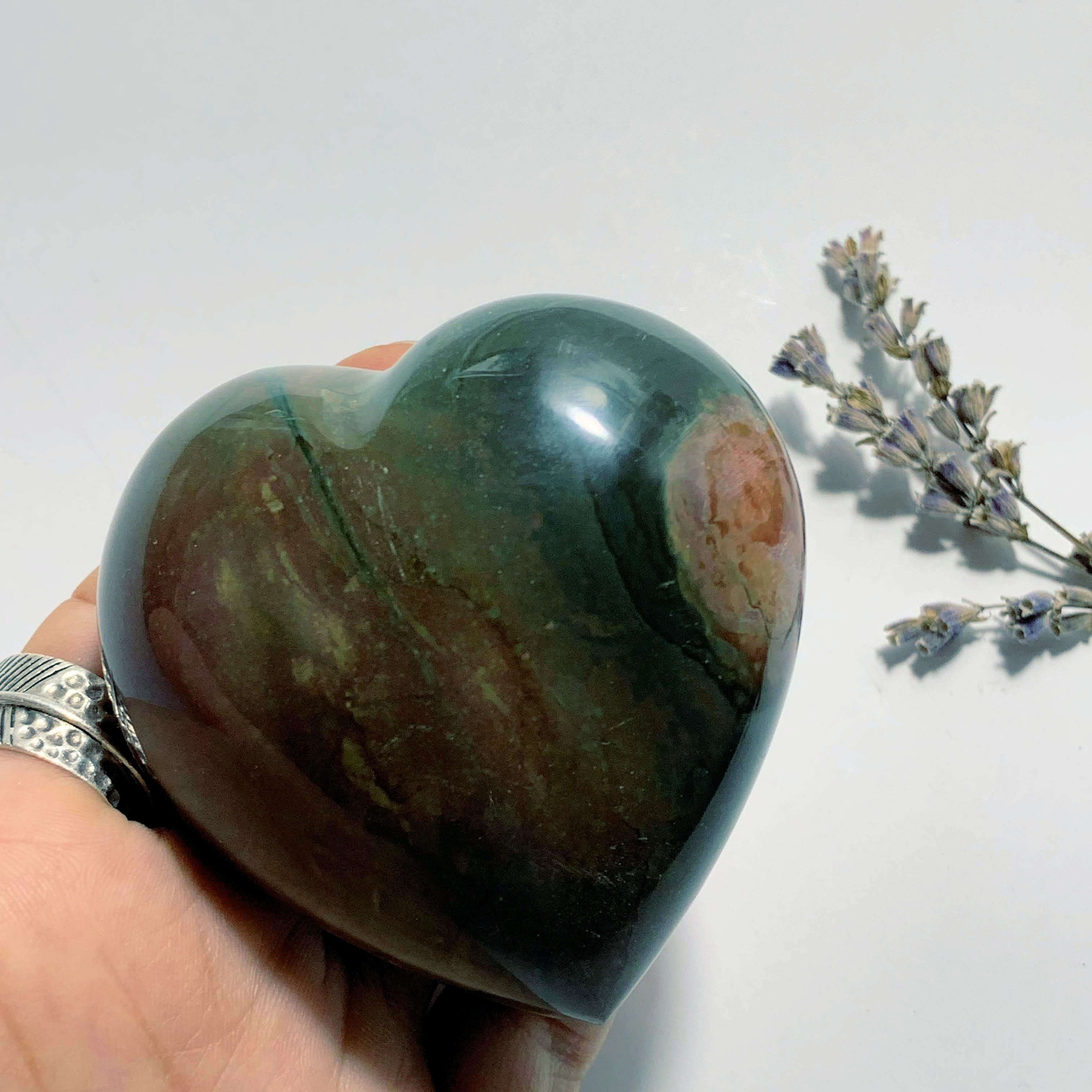 Fabulous Colors Polychrome Jasper Puffy Heart ~Locality Madagascar - Earth Family Crystals