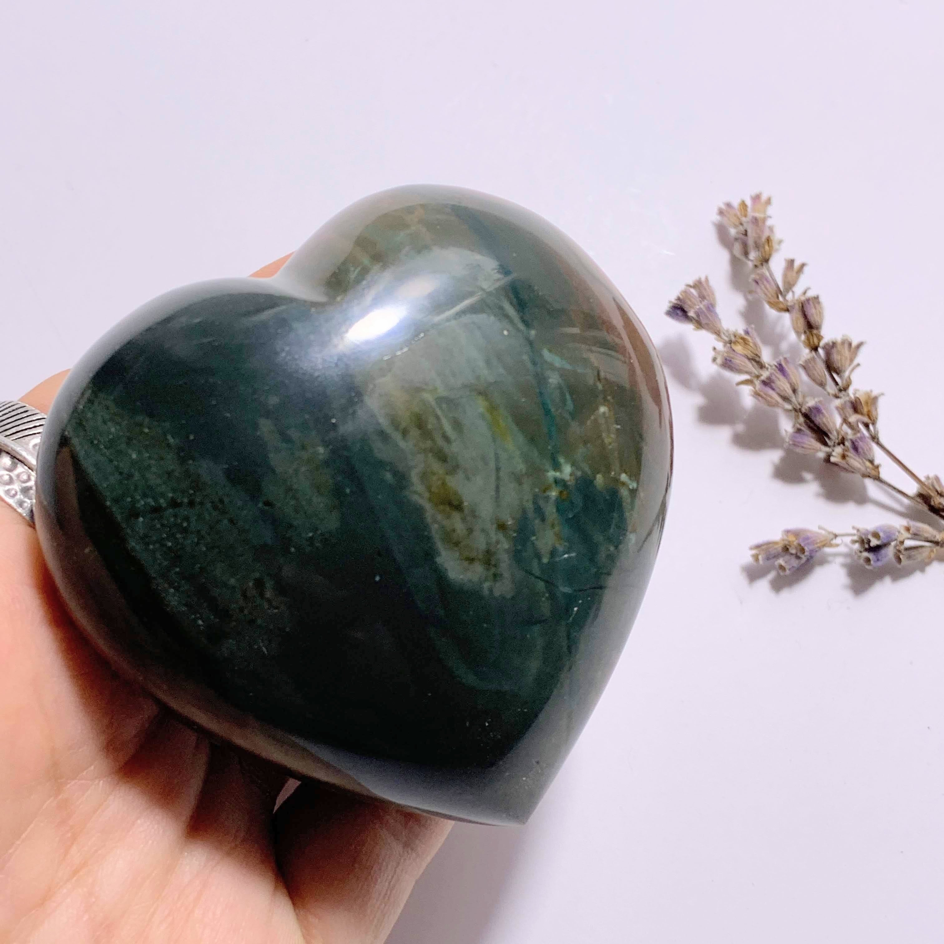 Fabulous Colors Polychrome Jasper Puffy Heart ~Locality Madagascar - Earth Family Crystals