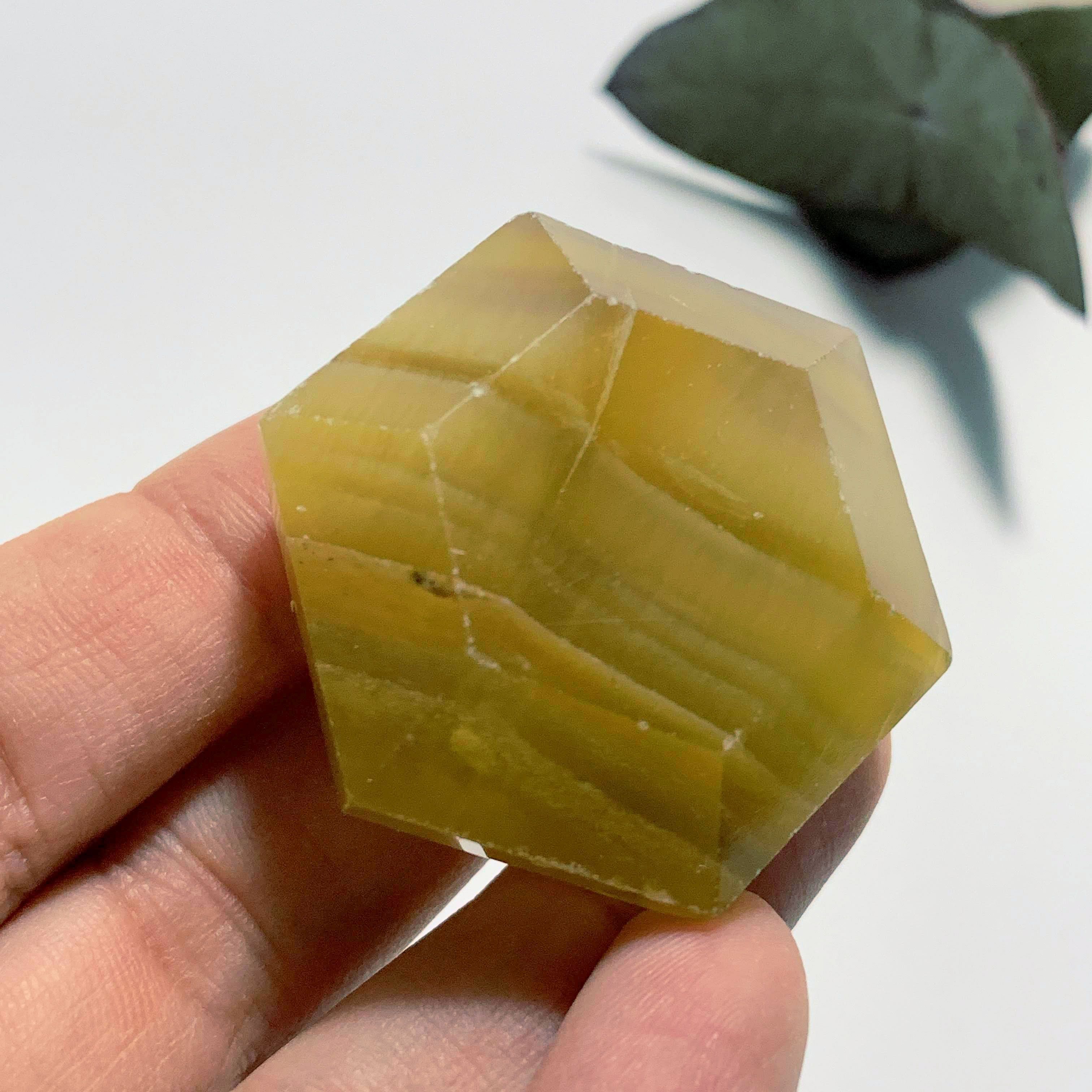 Golden Glow Polished Yellow Fluorite Carving - Earth Family Crystals