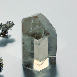 Cute Angel Phantom Quartz Small Standing Point From Brazil - Earth Family Crystals
