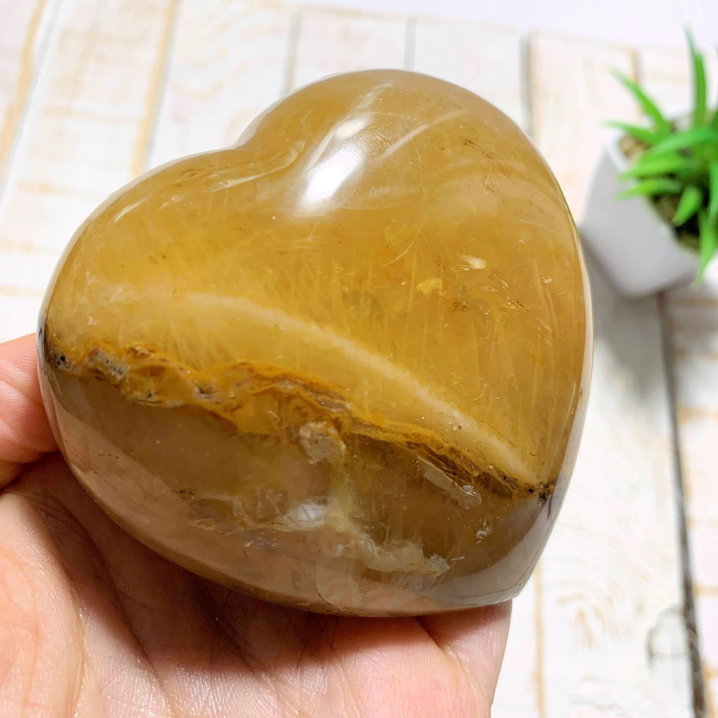 Uplifting Golden Hematoid Quartz Love Heart~Locality Madagascar - Earth Family Crystals