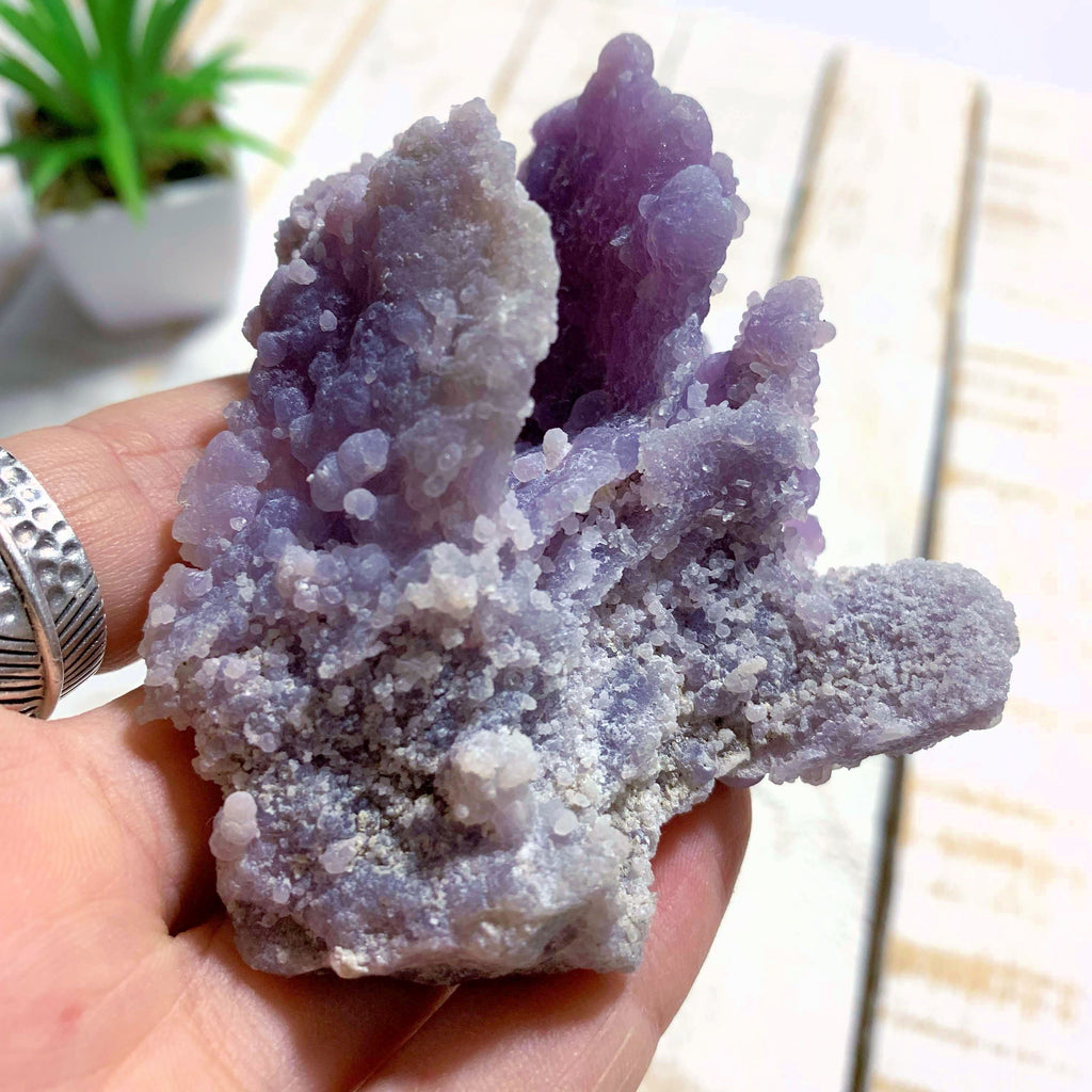Fabulous Large Purple Grape Agate With Hints of Green From Indonesia - Earth Family Crystals