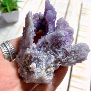 Fabulous Large Purple Grape Agate With Hints of Green From Indonesia - Earth Family Crystals
