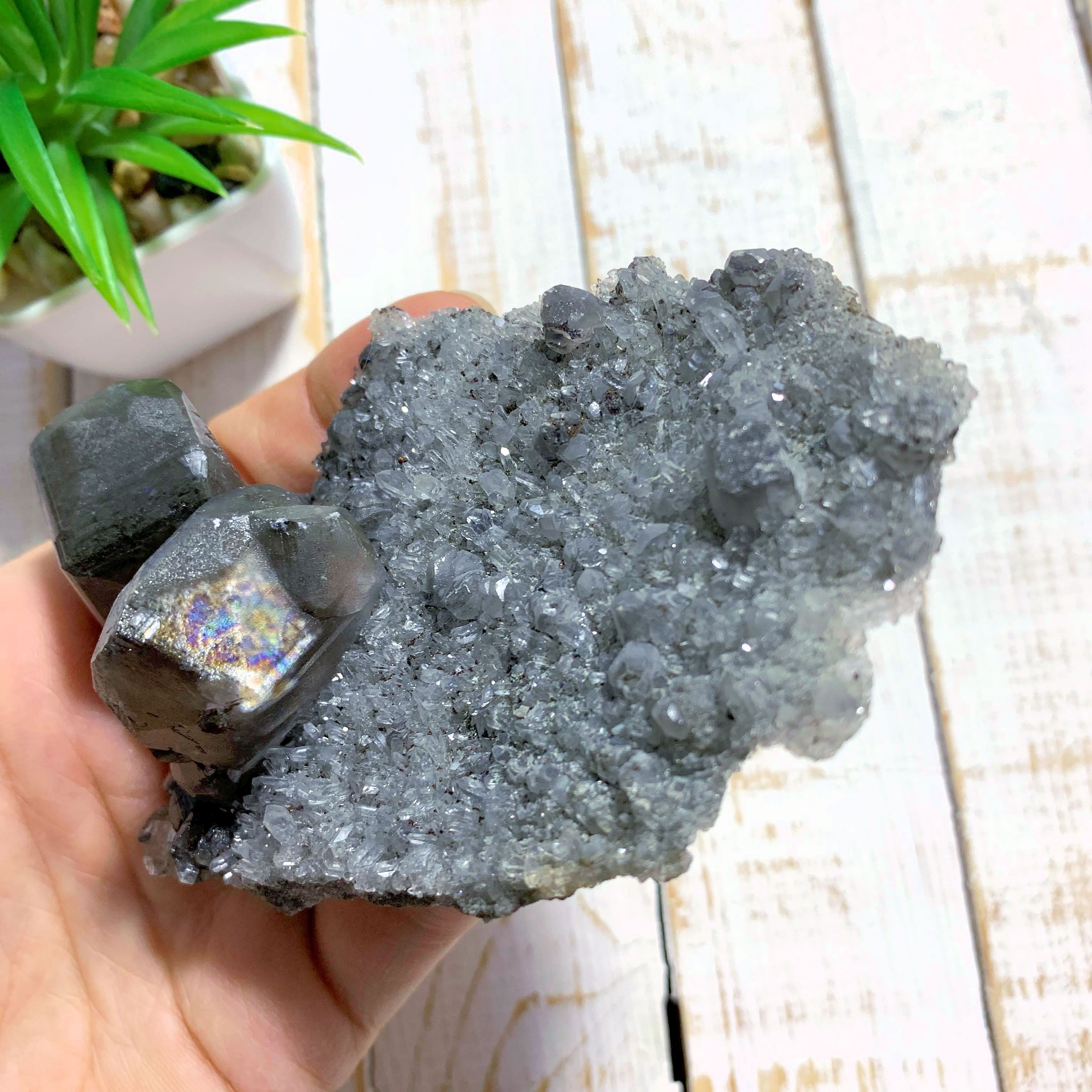 Unique Formation Barite & Quartz Cluster Specimen from Linwod Mine - Earth Family Crystals