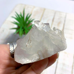 Golden Brookite Nestled in Quartz Point Matrix From Brazil - Earth Family Crystals
