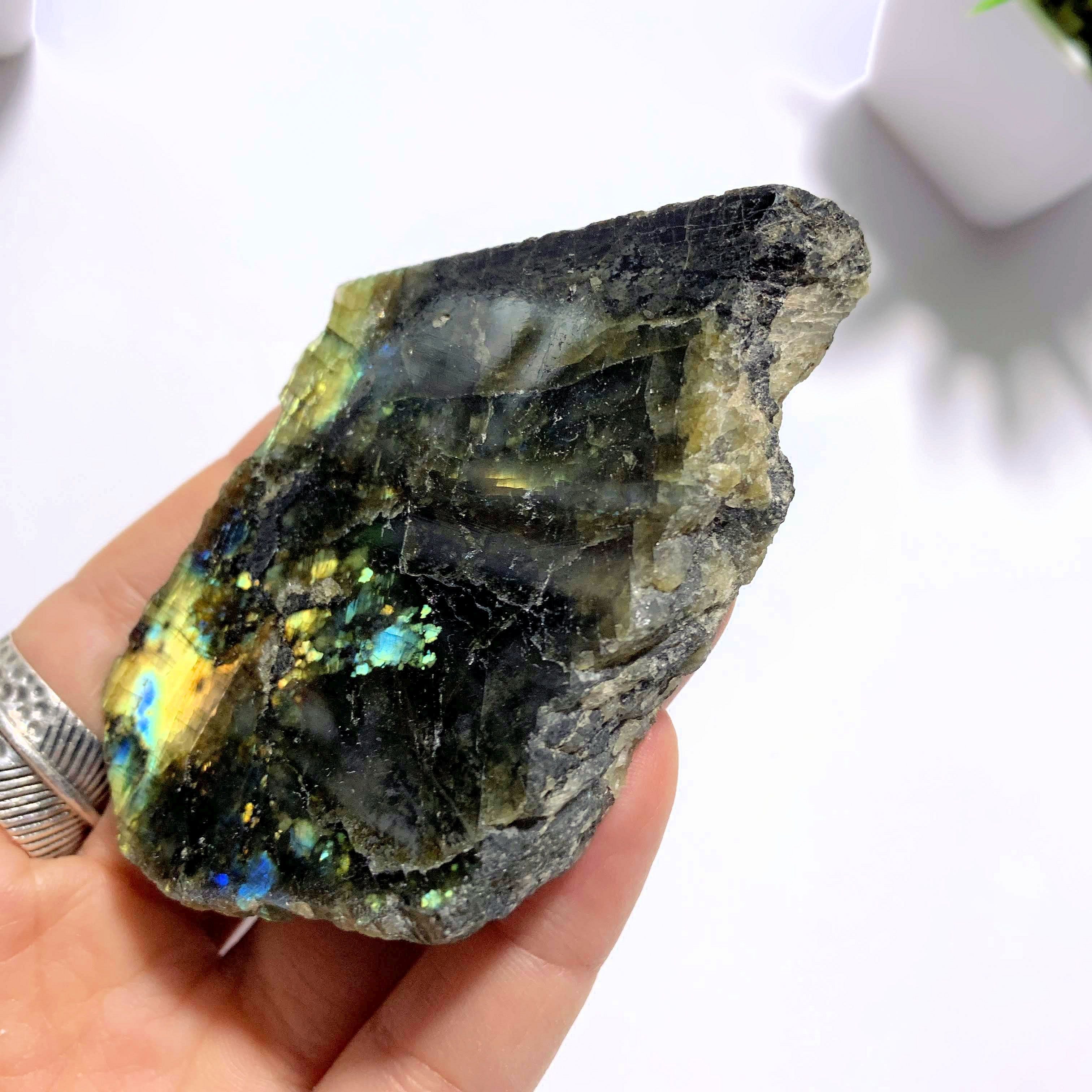 Partially Polished Labradorite Specimen From Madagascar - Earth Family Crystals