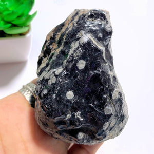 Snowflake Obsidian Natural Chunk Specimen - Earth Family Crystals