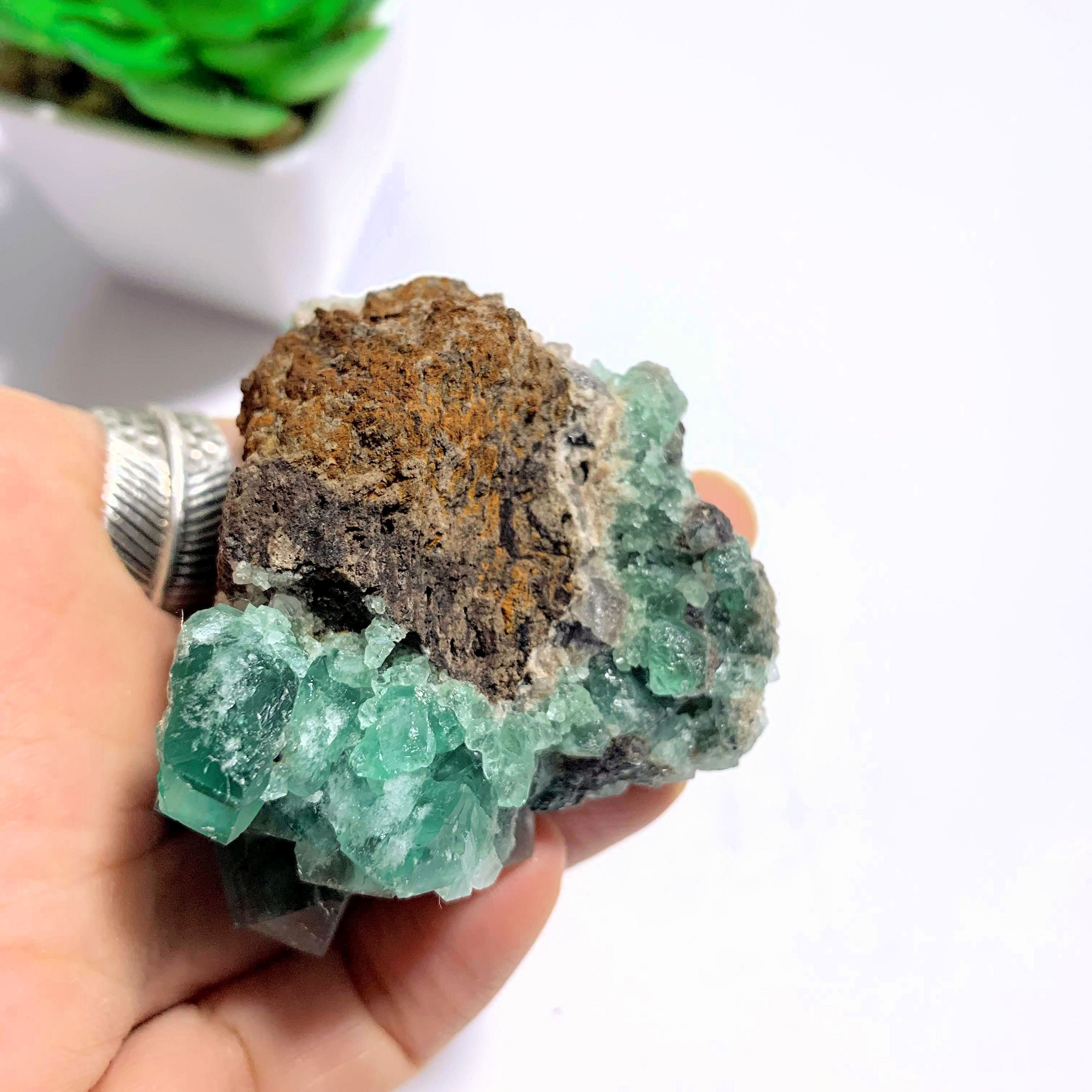 Famous Locality~Rogerley Mine  Fluorite Cluster From Frosterley, England (Color Changing) - Earth Family Crystals