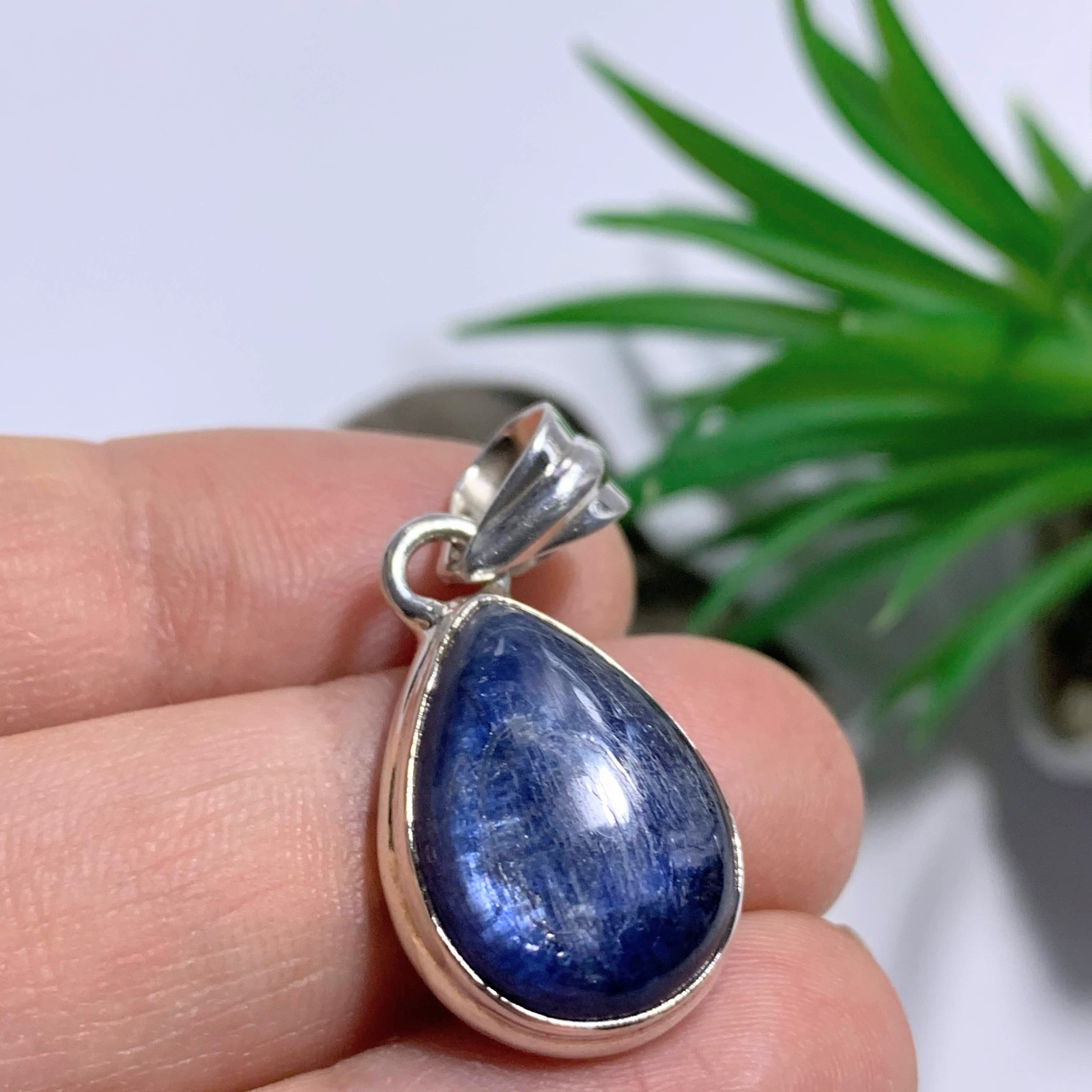 Gorgeous Deep Blue Kyanite Sterling Silver Pendant (Includes Silver Chain) #2 - Earth Family Crystals