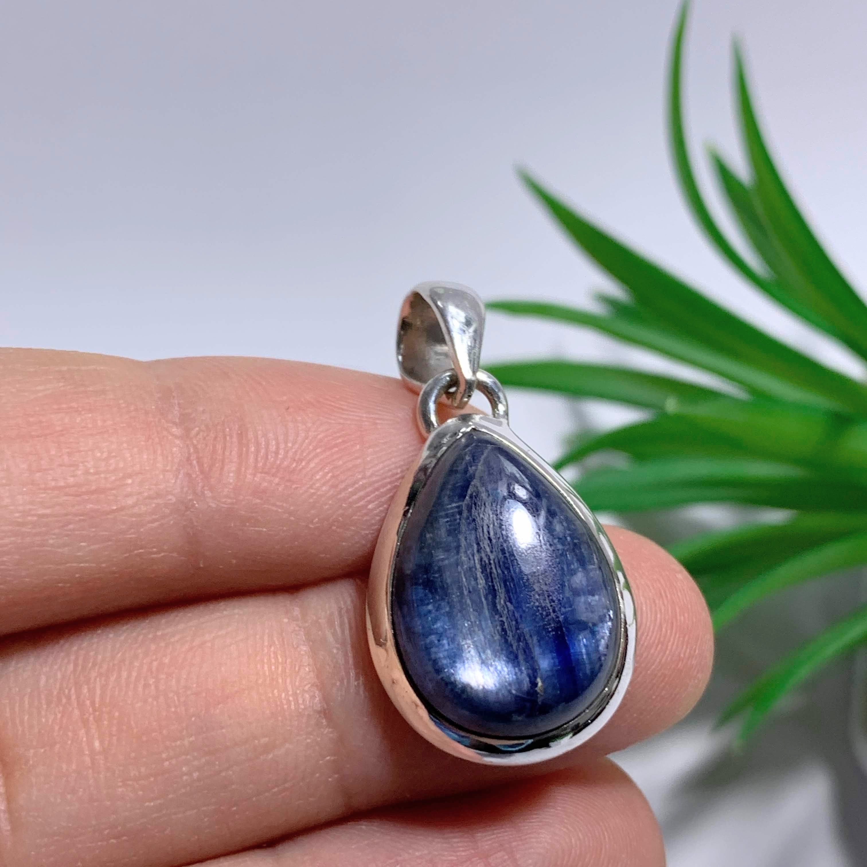 Gorgeous Deep Blue Kyanite Sterling Silver Pendant (Includes Silver Chain) #3 - Earth Family Crystals