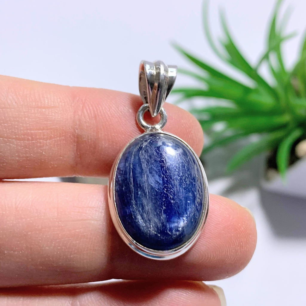 Gorgeous Deep Blue Kyanite Sterling Silver Pendant (Includes Silver Chain) #4 - Earth Family Crystals