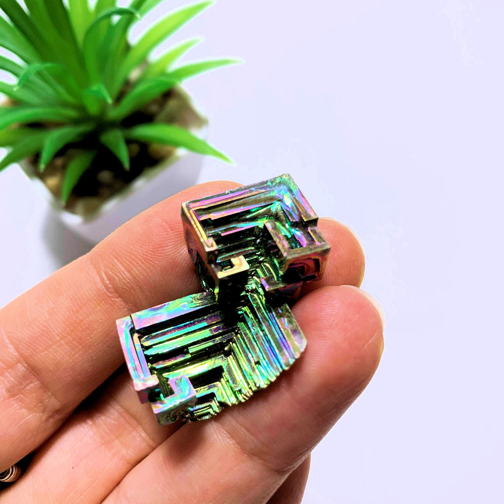Galactic Rainbow Bismuth Specimen From Germany - Earth Family Crystals