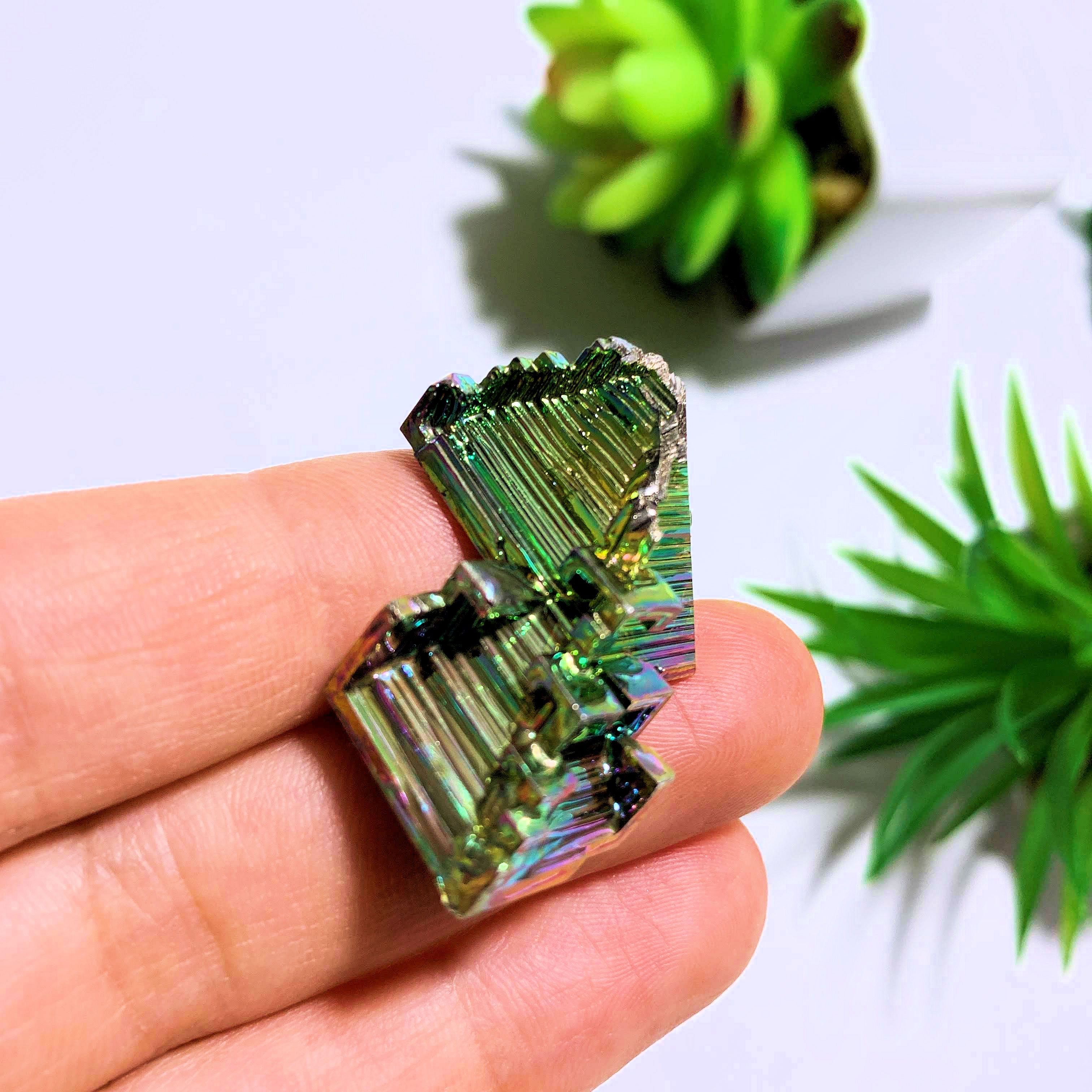 Galactic Rainbow Bismuth Specimen From Germany - Earth Family Crystals