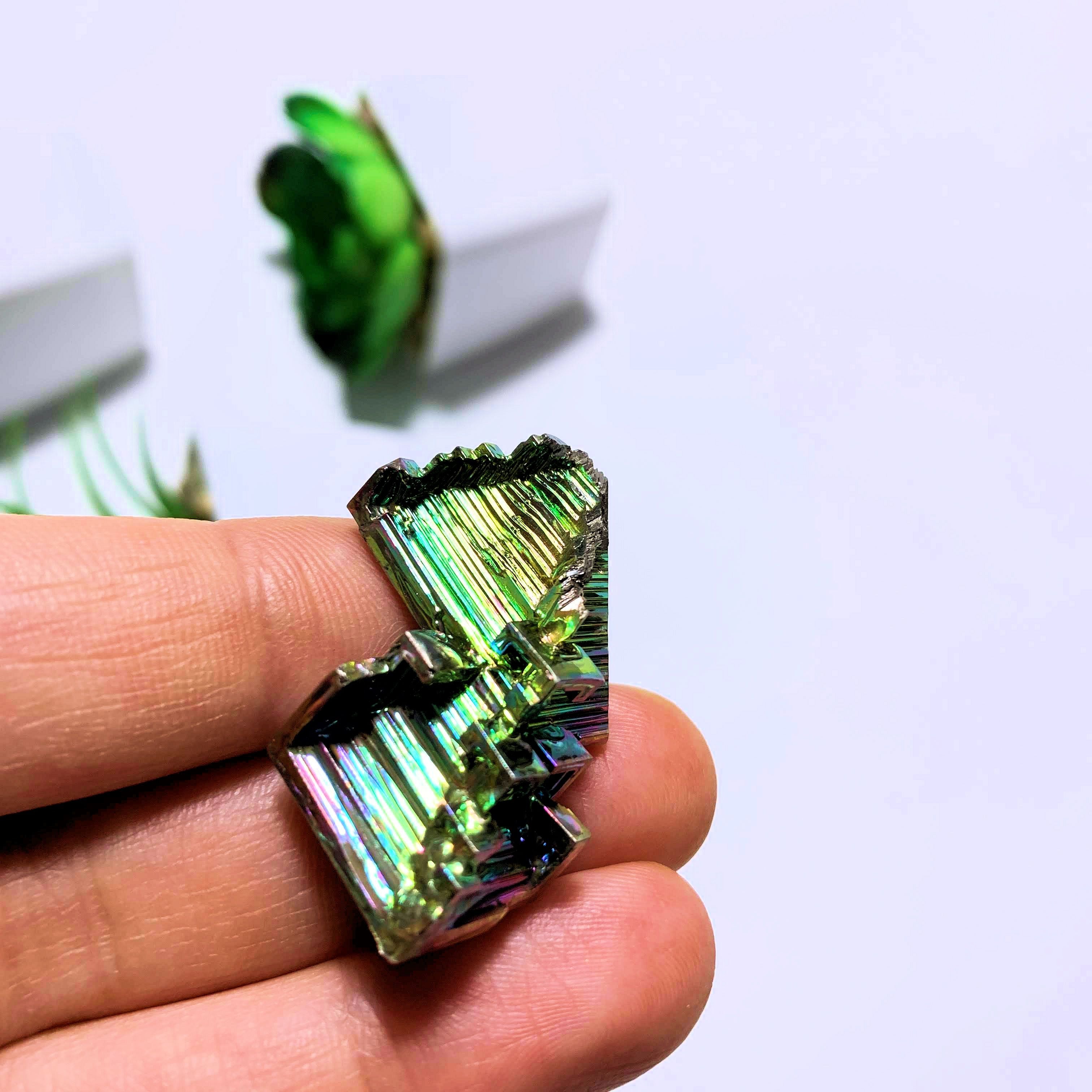 Galactic Rainbow Bismuth Specimen From Germany - Earth Family Crystals