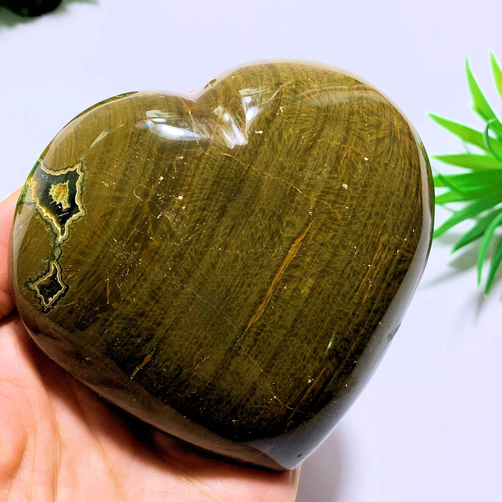 Ocean Jasper Large Love Heart Carving~Locality Madagascar - Earth Family Crystals