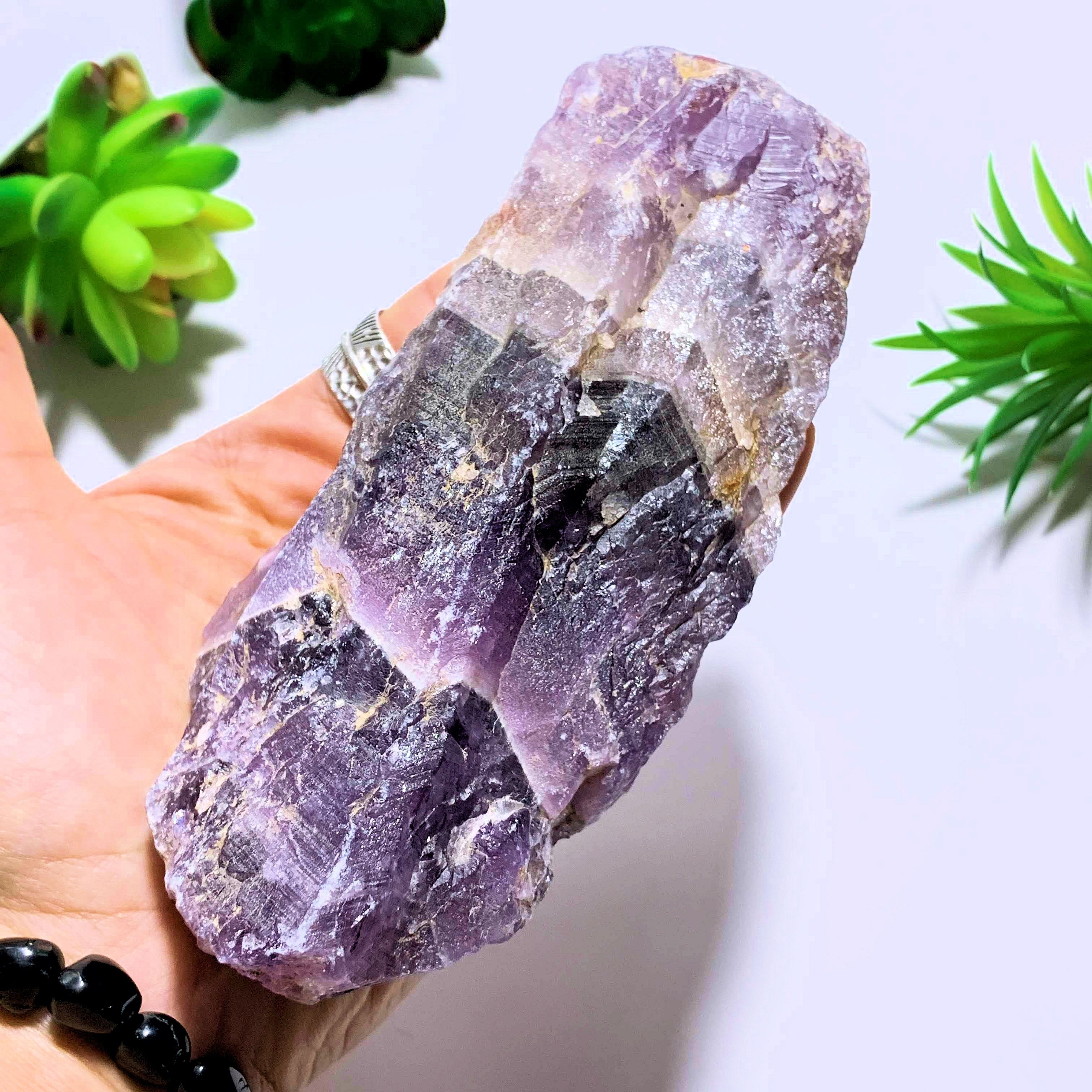 Auralite-23 Deep Purple Genuine Large Point From Ontario, Canada - Earth Family Crystals