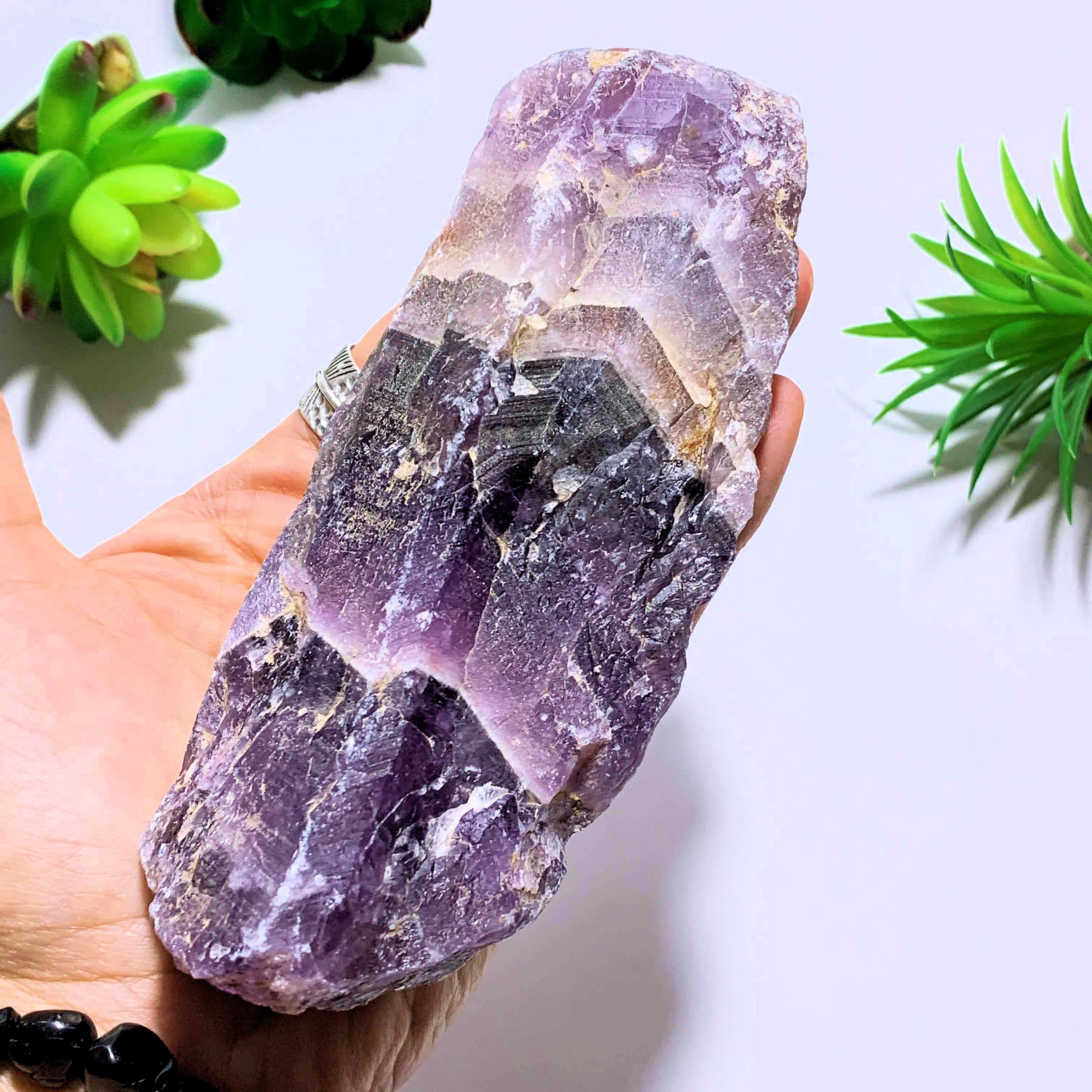 Auralite-23 Deep Purple Genuine Large Point From Ontario, Canada - Earth Family Crystals