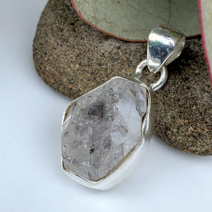 RESERVED For KIM.M~High Vibration Natural NY Herkimer Diamond Sterling Silver Pendant (Includes Silver Chain) #2 - Earth Family Crystals