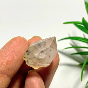 Very Rare~Bursting Star Hollandite Quartz Double Points Dainty Collectors Specimen From Madagascar - Earth Family Crystals