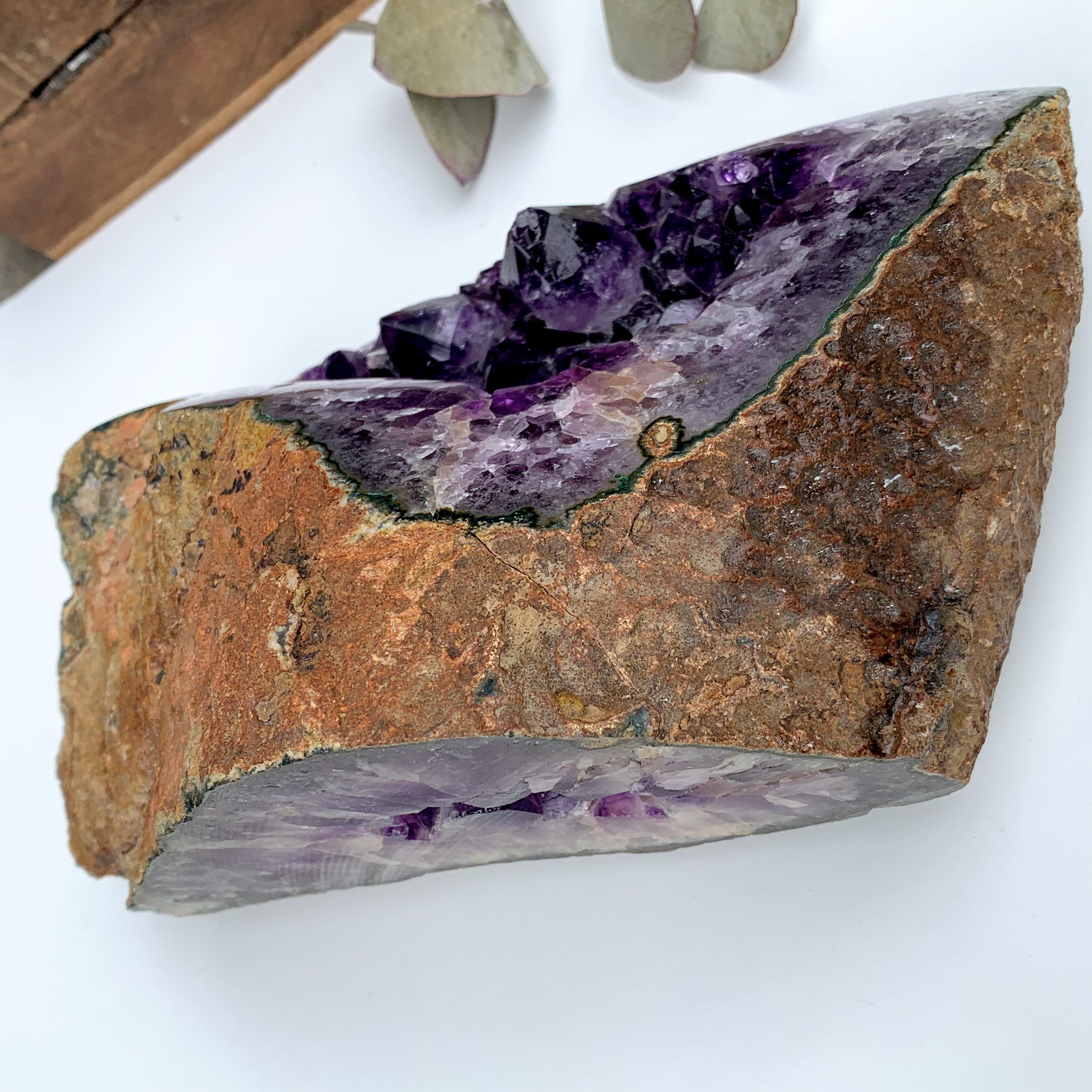 XXL Deep Purple Amethyst Geode Display Specimen From Uruguay - Earth Family Crystals