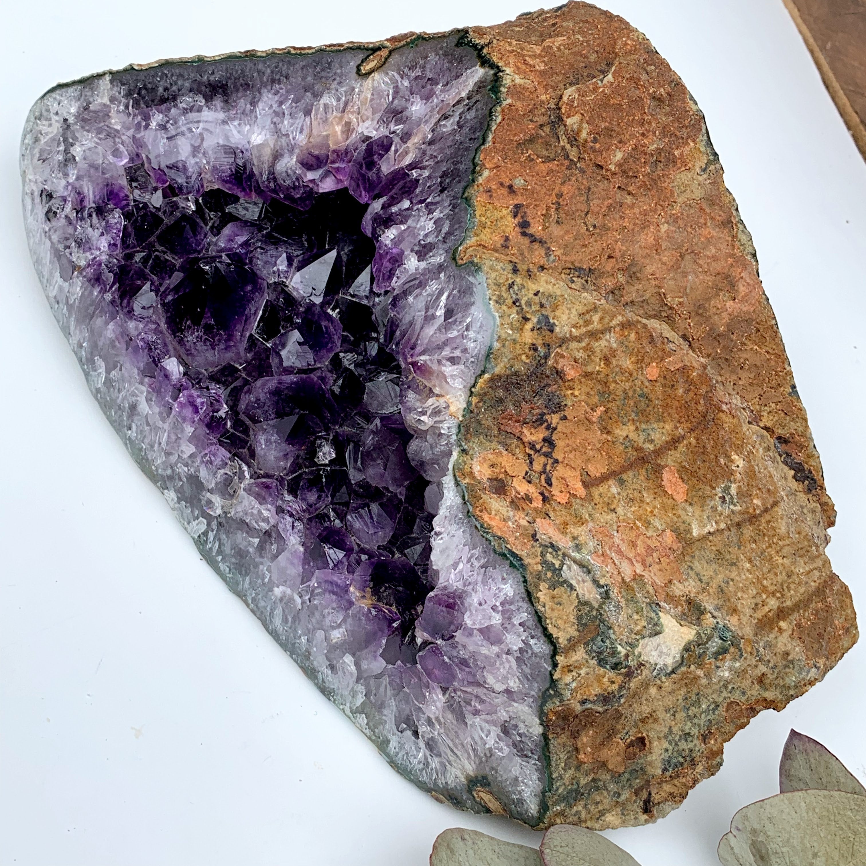 XXL Deep Purple Amethyst Geode Display Specimen From Uruguay - Earth Family Crystals