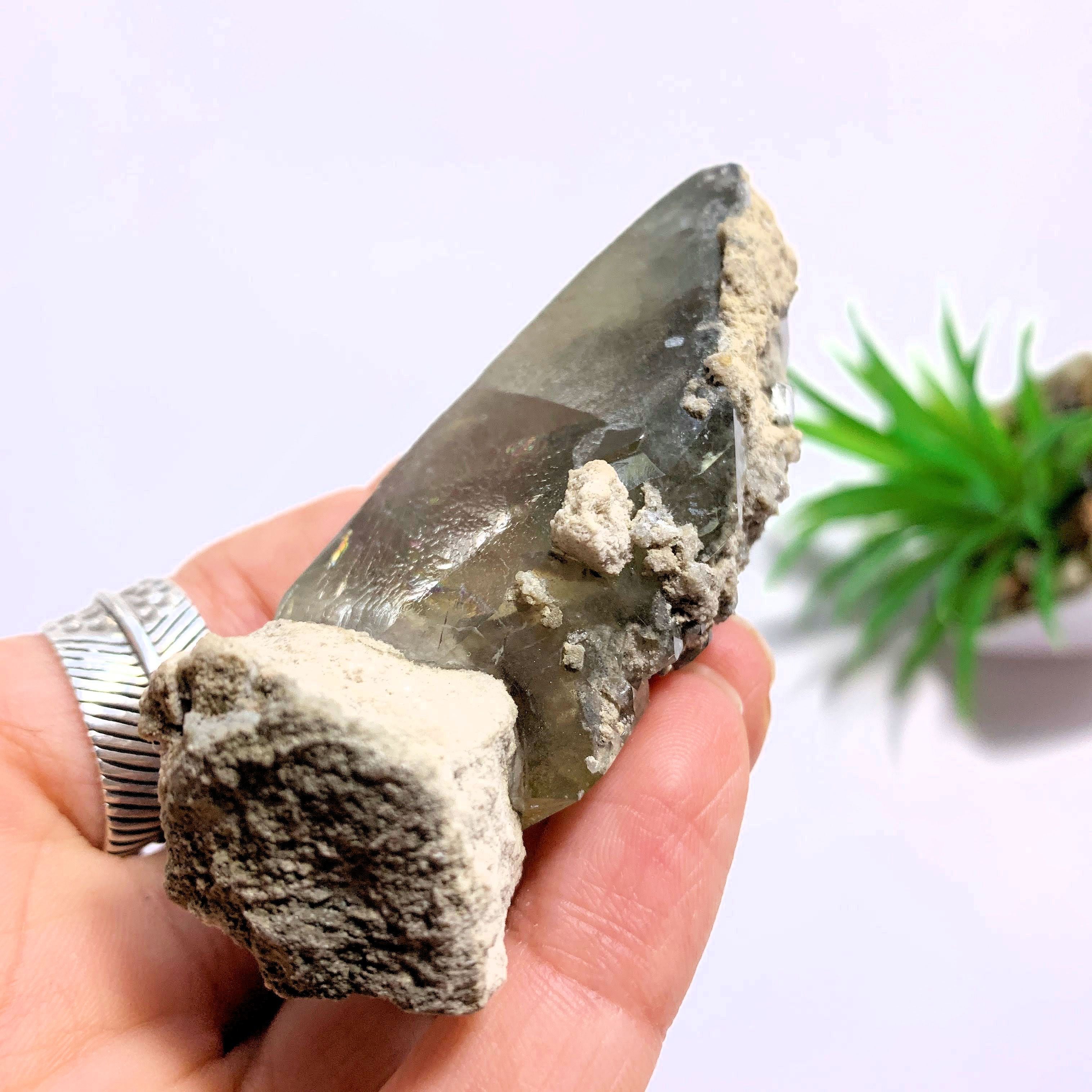 Golden Barite With Rainbows From Linwood Mine, Iowa - Earth Family Crystals