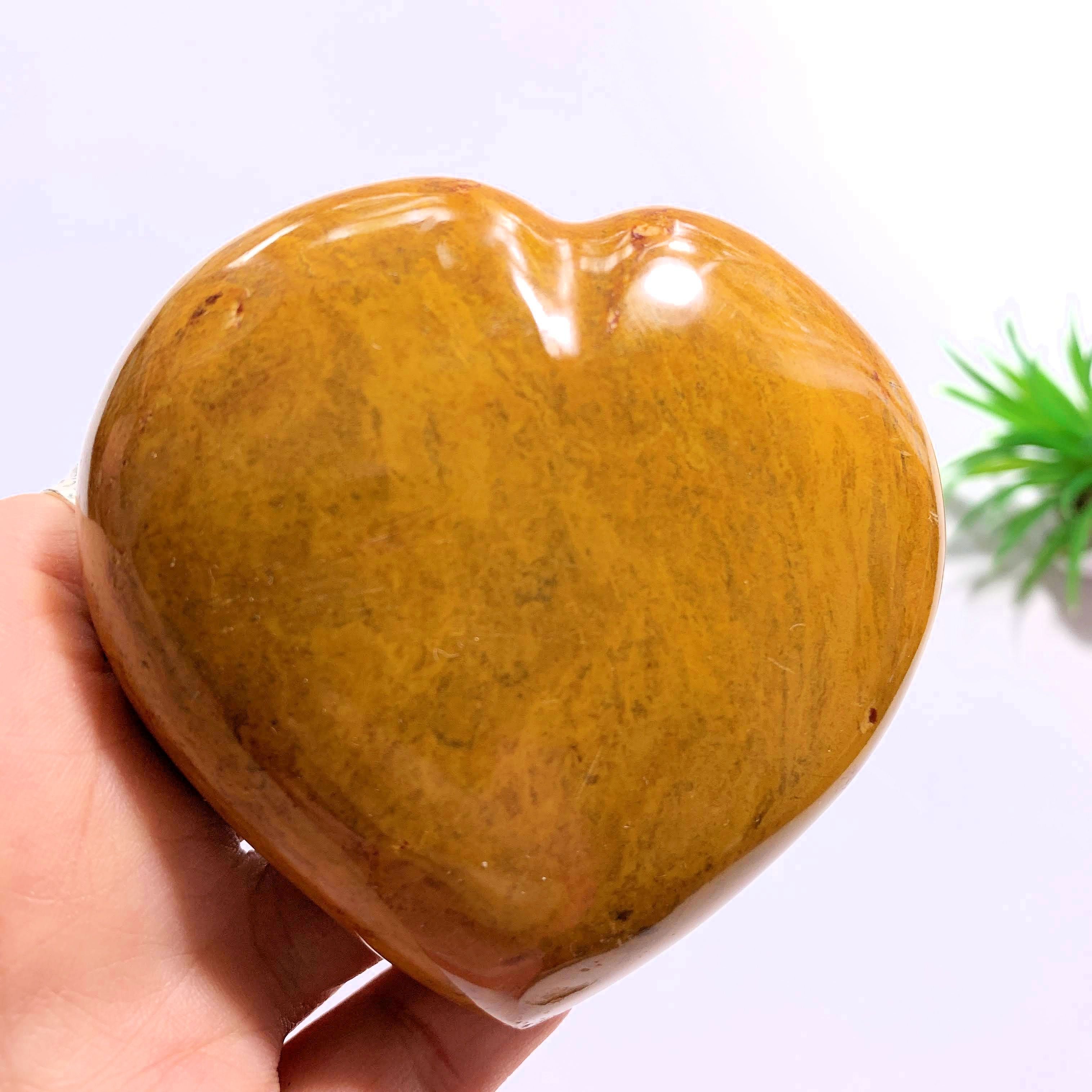 Polychrome Jasper Partially Polished Heart ~Locality Madagascar - Earth Family Crystals
