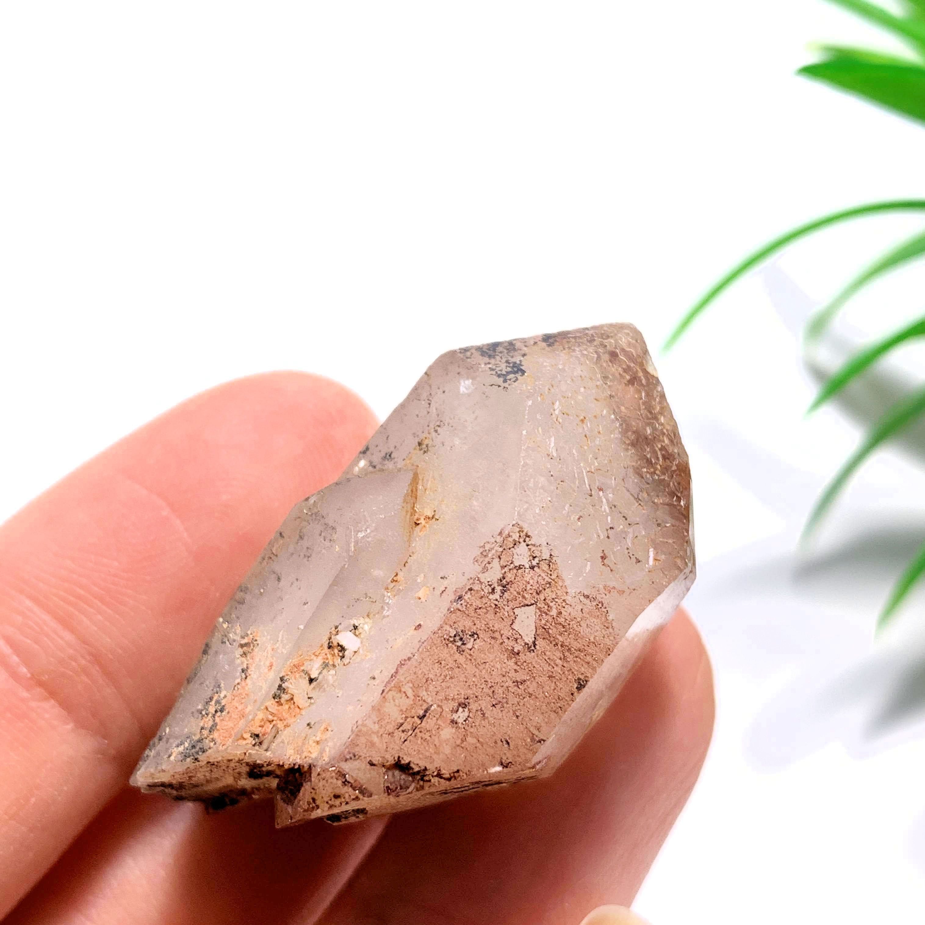 Double Terminated Elestial Orange River Quartz Point From South Africa #3 - Earth Family Crystals