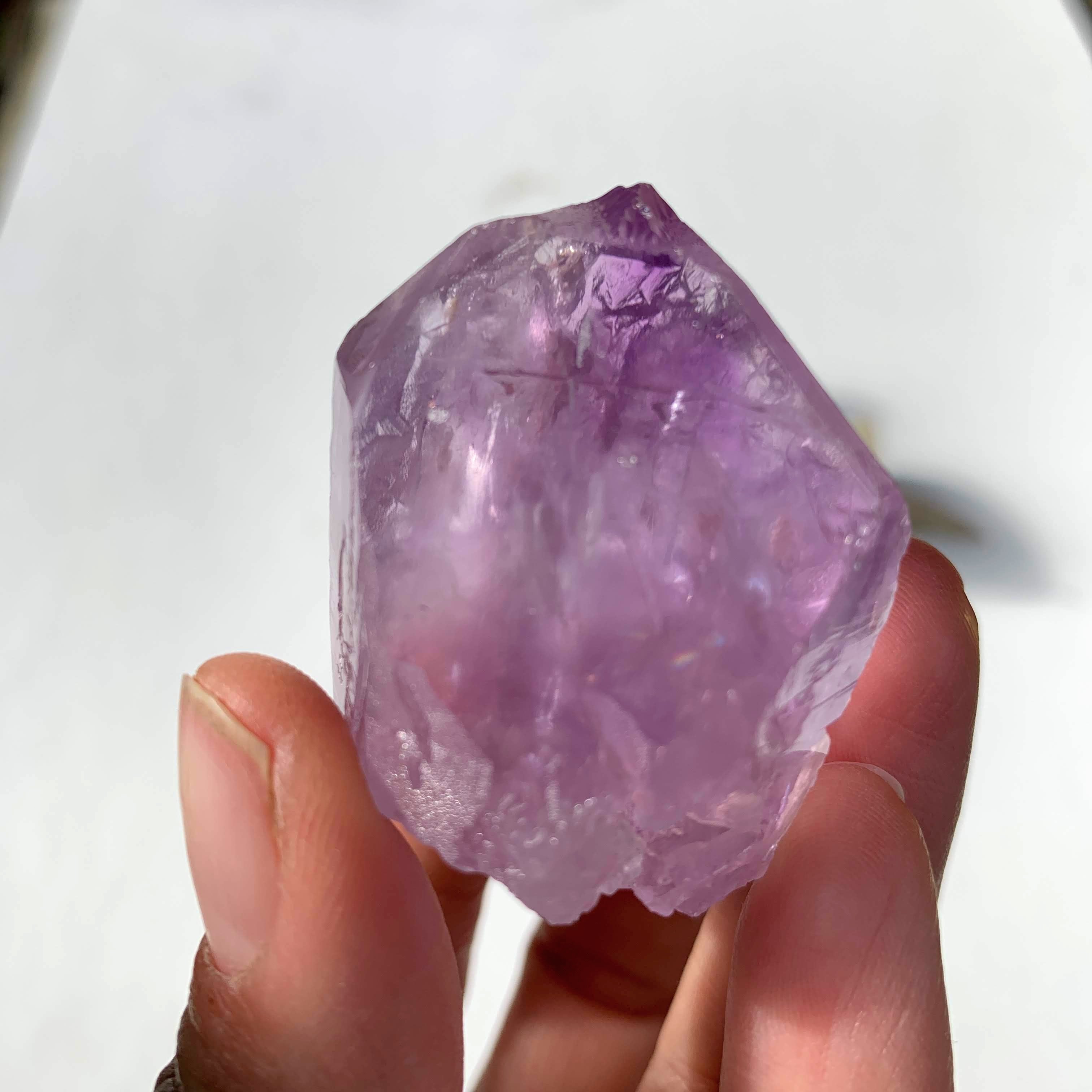 NEW FIND~Rare & Unusual Natural Hydrothermal Etched Amethyst Specimen With Record Keepers From Brazil - Earth Family Crystals
