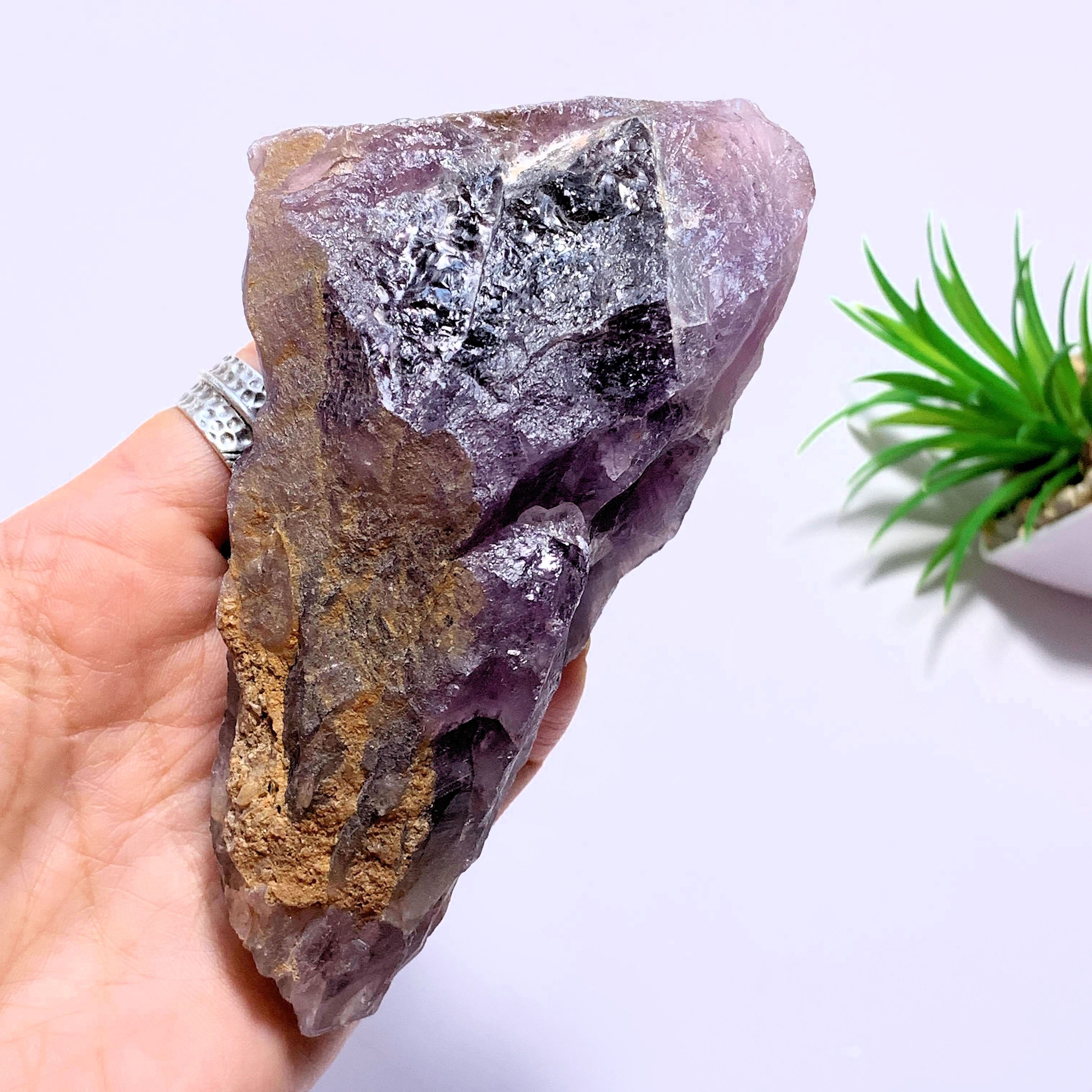 Genuine Auralite-23 Large  Point With Self Healing From Ontario, Canada - Earth Family Crystals