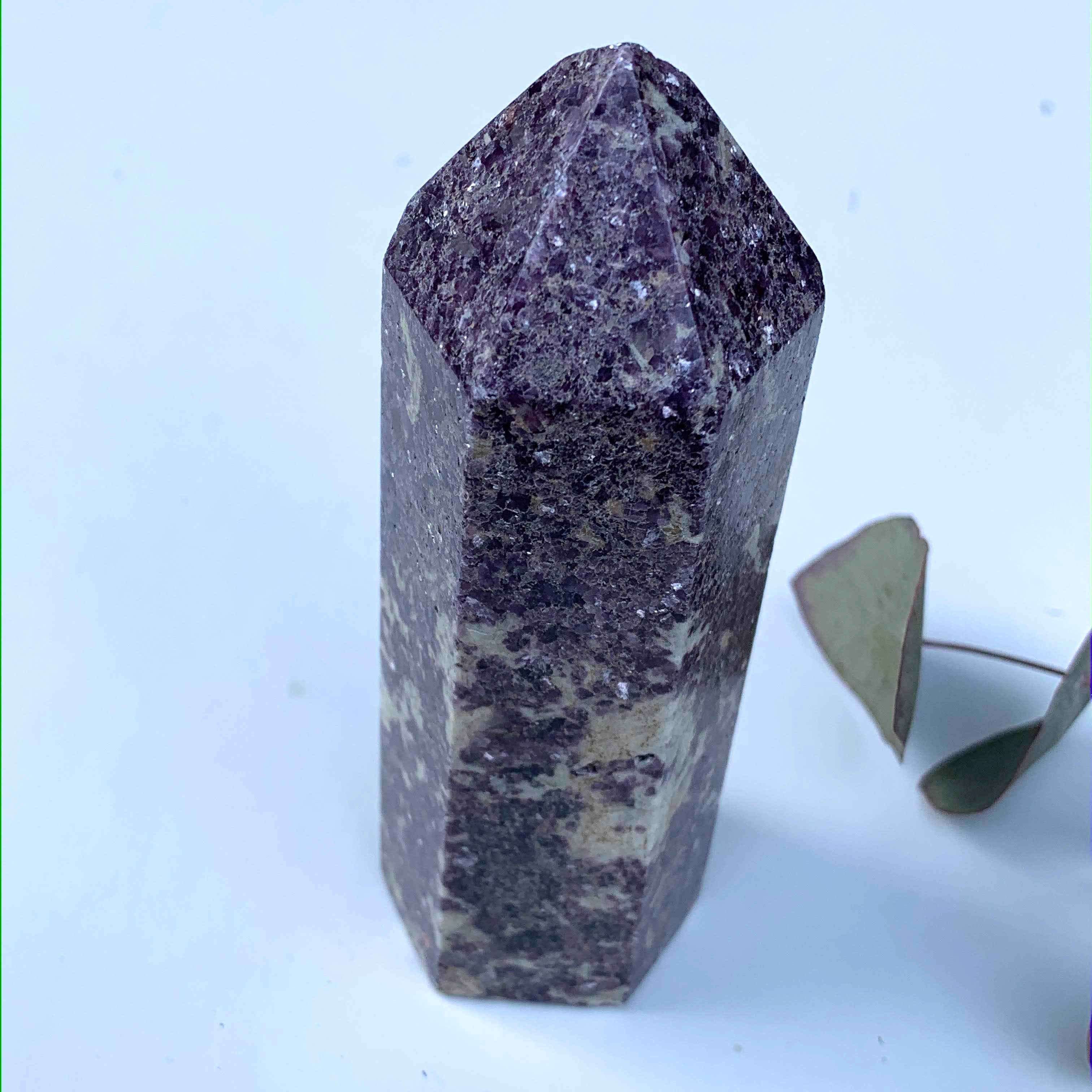 Stunning Shimmering Lilac Lepidolite Chunky Large Display Tower From Brazil #1 - Earth Family Crystals