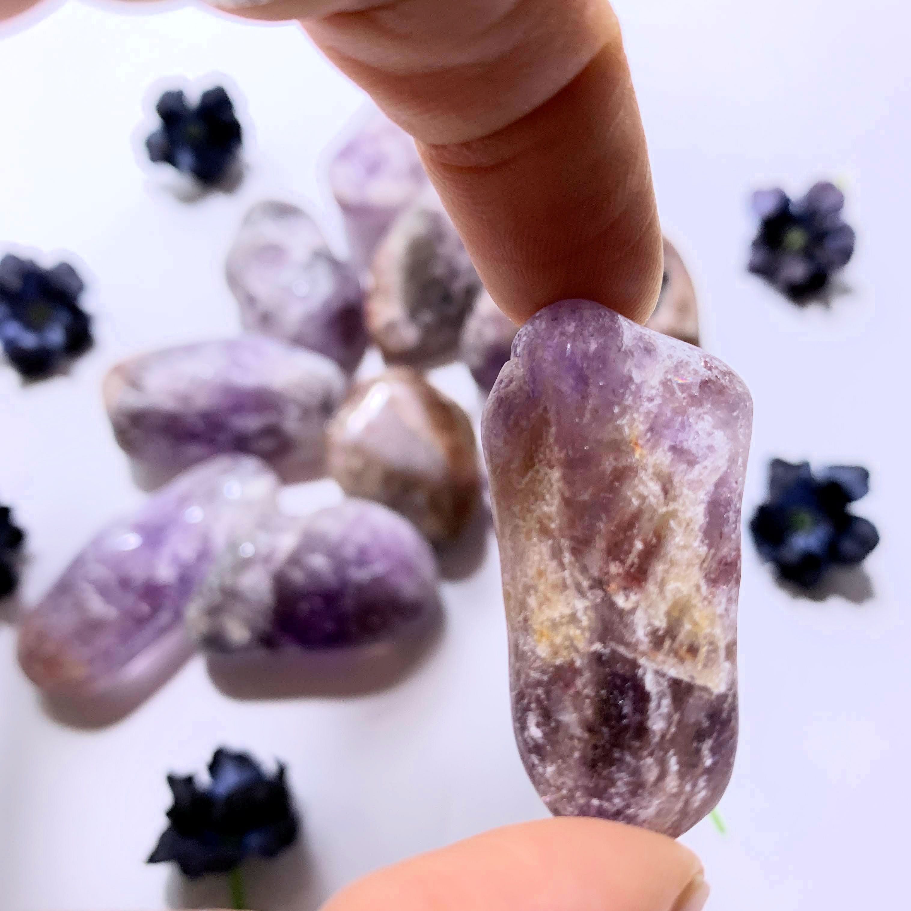 One Super 7 Tumbled Pocket Stone From Brazil