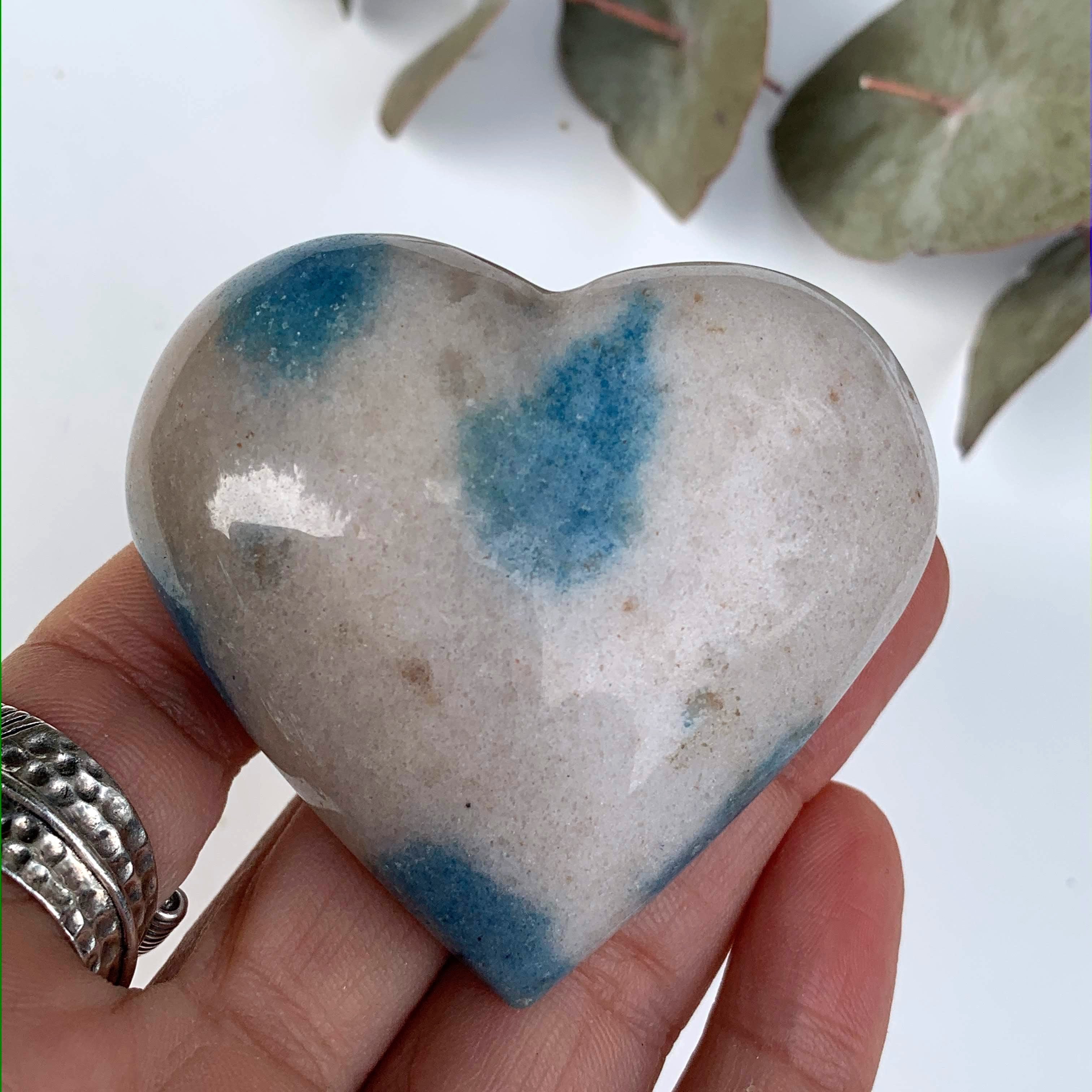 Stunning Trolleite  Love Heart Carving From Brazil #1 - Earth Family Crystals