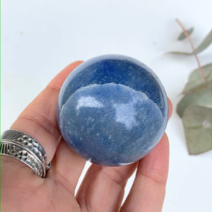 Pretty Blue Trolleite Sphere Carving From Brazil