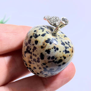 Dalmation Jasper Apple Carving