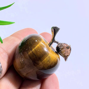 Tiger Eye Apple Carving