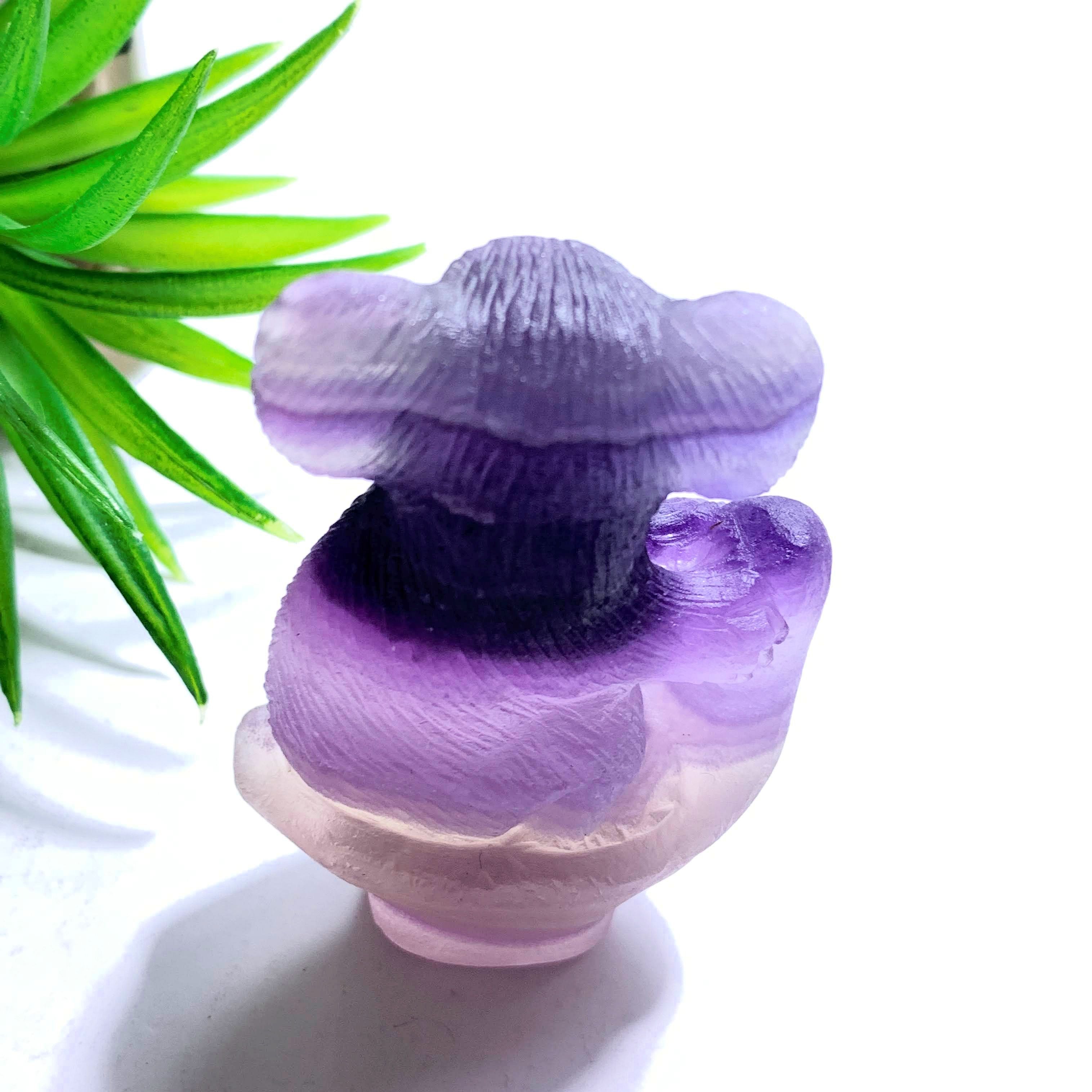 Amazing Rainbow Fluorite Koala Carving