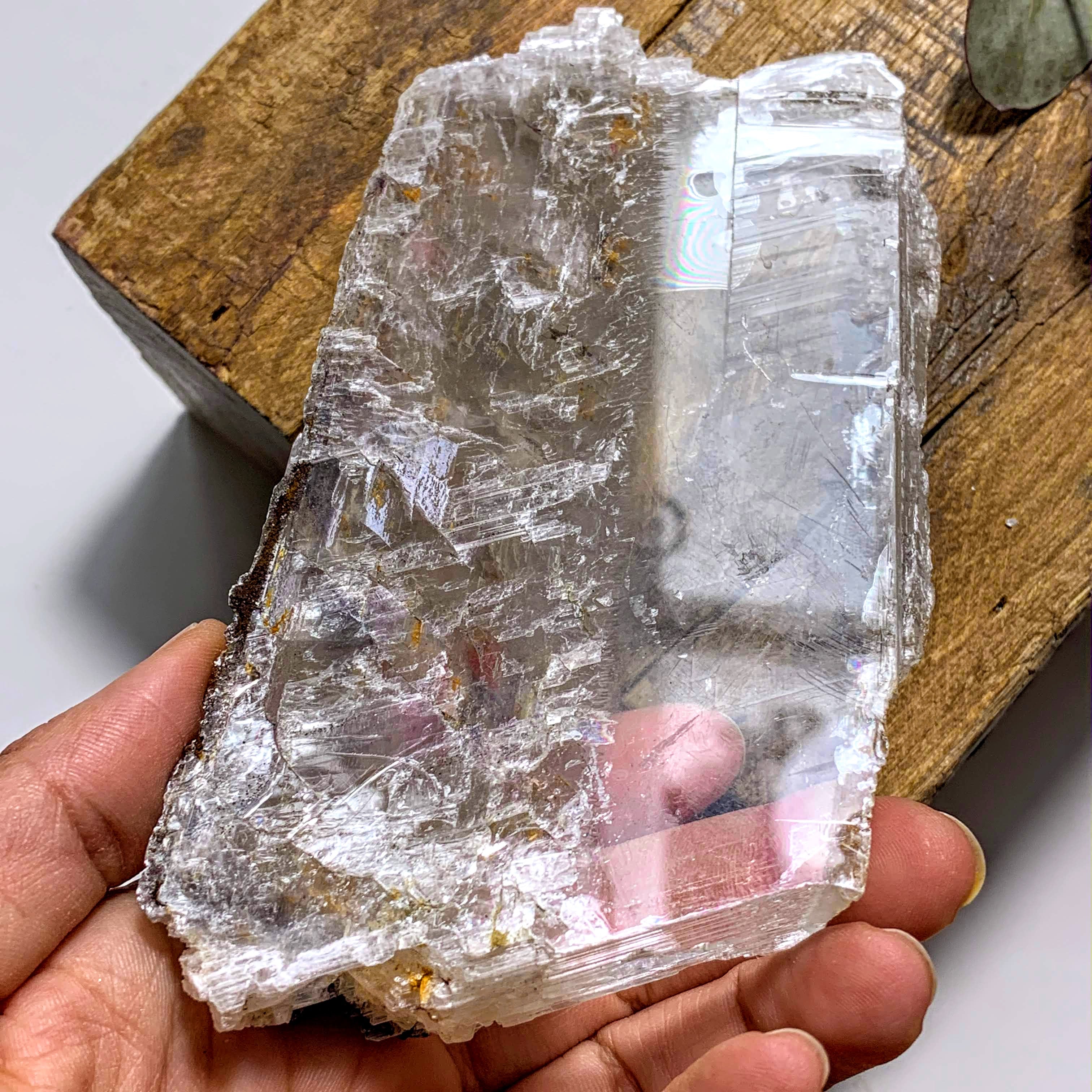 Rare Locality~Greek Optical High Shine Selenite Raw Free Form Specimen #1 - Earth Family Crystals