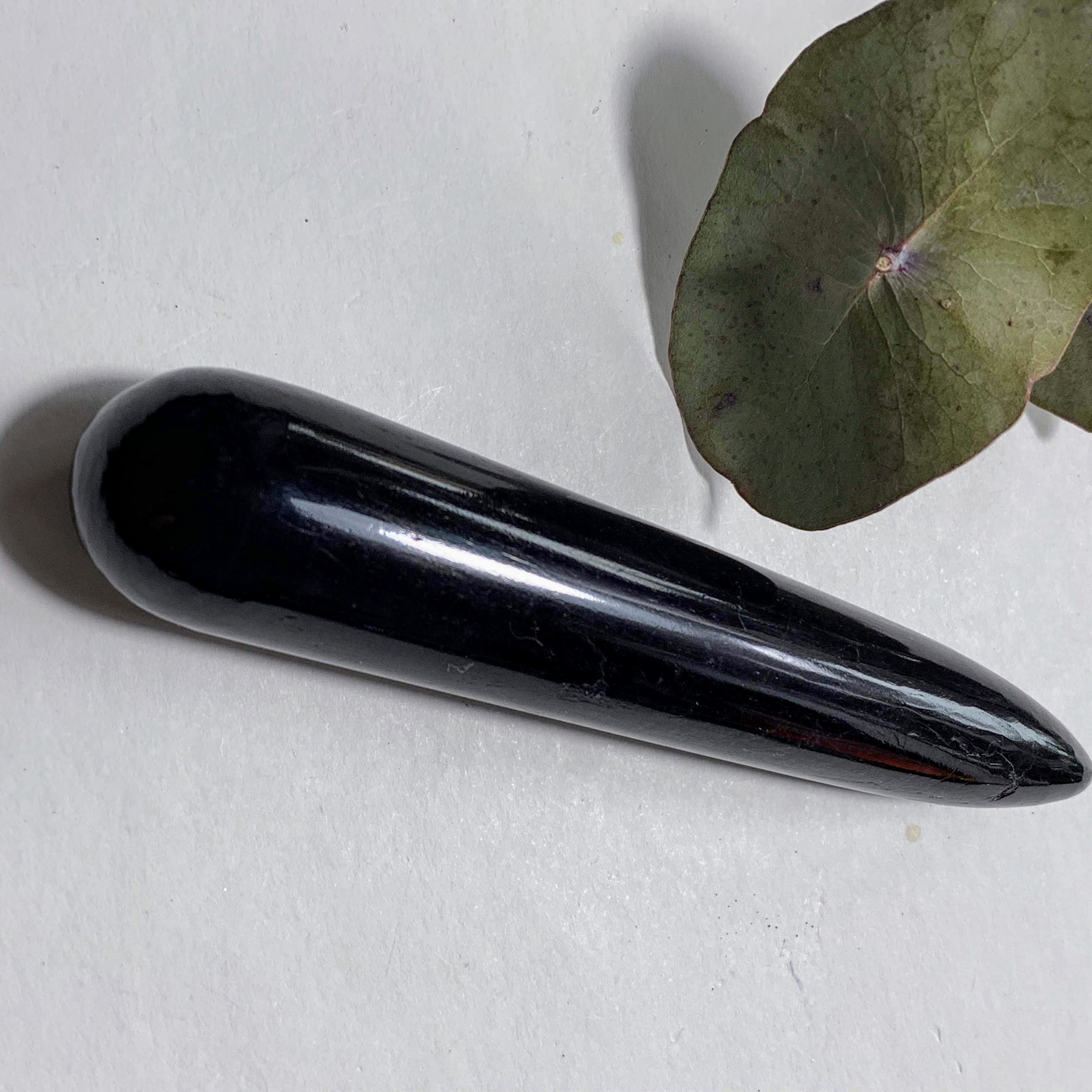 Protective Polished Black Tourmaline Wand #1