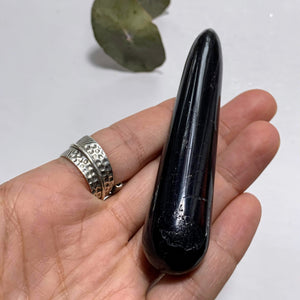 Protective Polished Black Tourmaline Wand #2