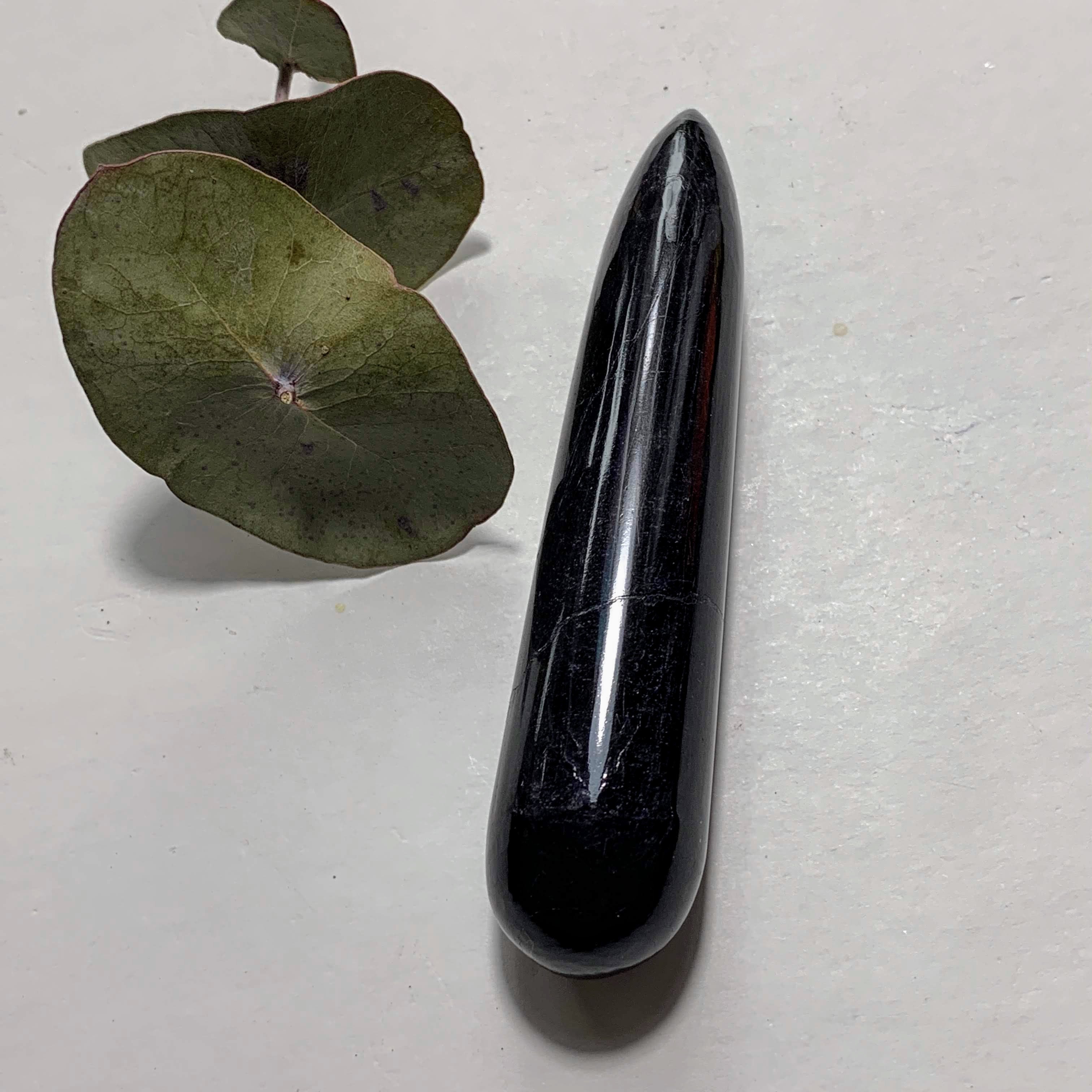 Protective Polished Black Tourmaline Wand #3