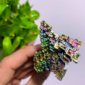 Galactic Rainbow Bismuth Large Specimen~Locality Germany