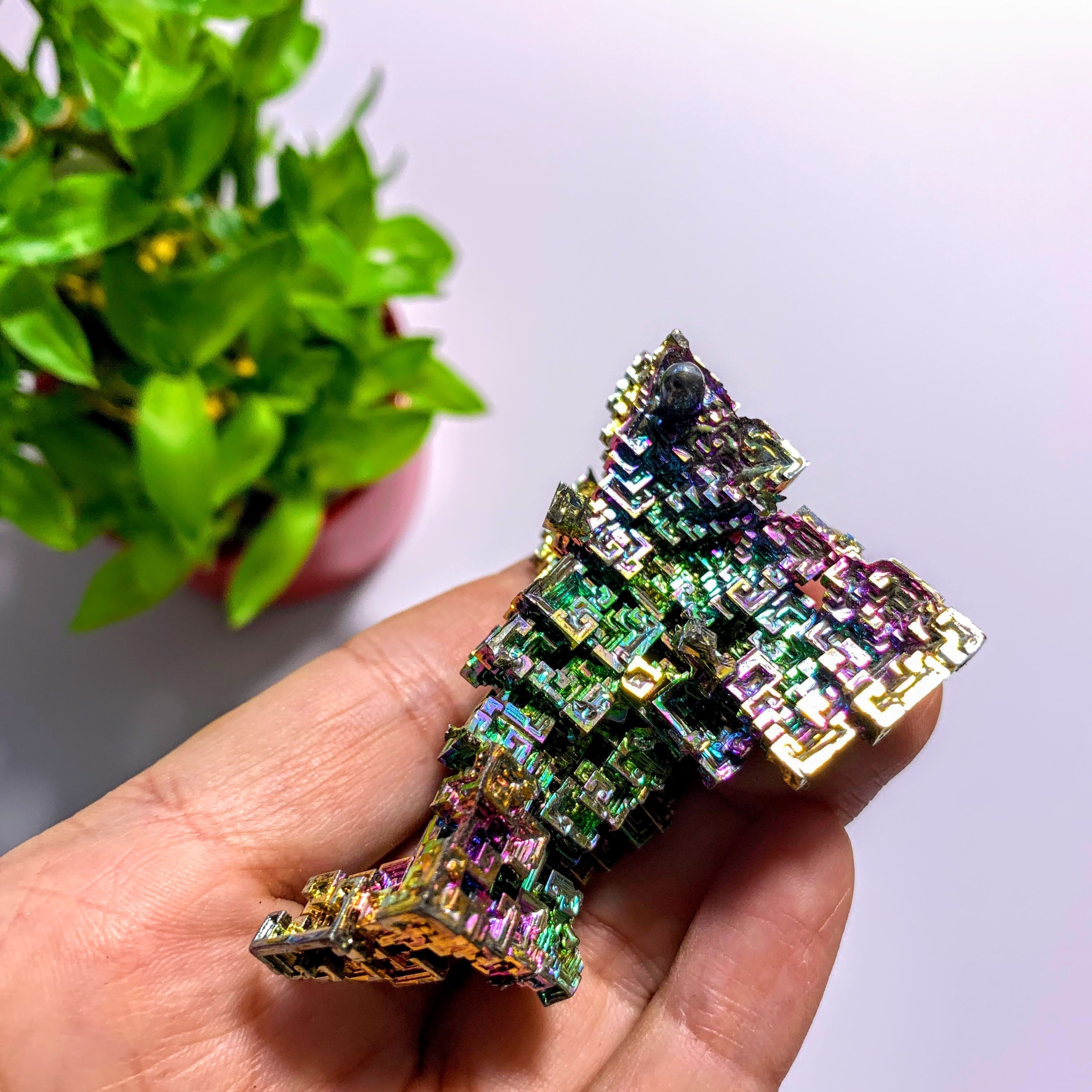 Galactic Rainbow Bismuth Large Specimen~Locality Germany