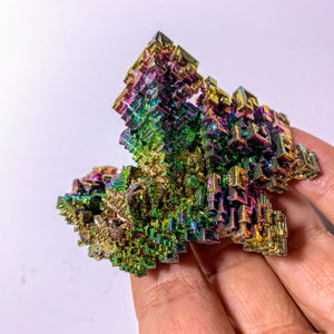 Galactic Rainbow Bismuth Large Specimen~Locality Germany