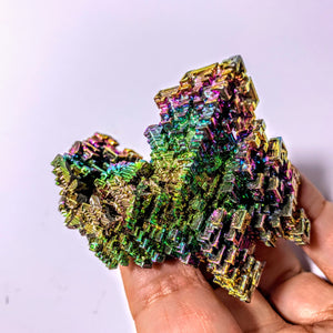 Galactic Rainbow Bismuth Large Specimen~Locality Germany