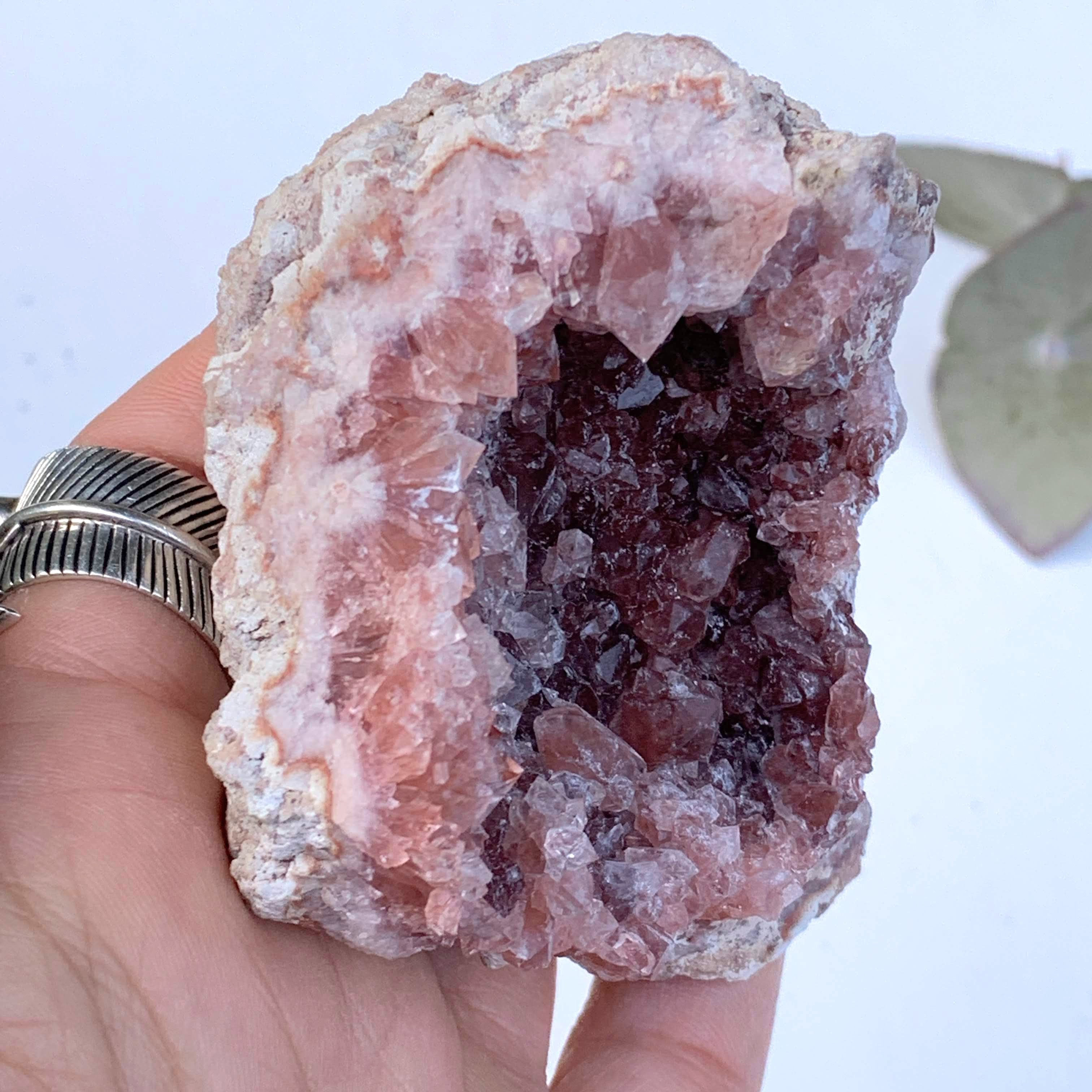 Gorgeous Druzy Magenta Pink Amethyst Geode Large Specimen From Patagonia - Earth Family Crystals