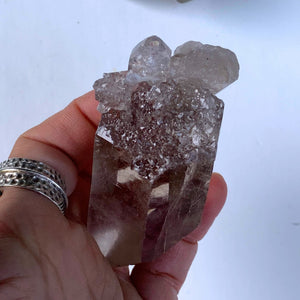 Incredible Self Healed Rutilated Smoky Quartz Cluster From Brazil