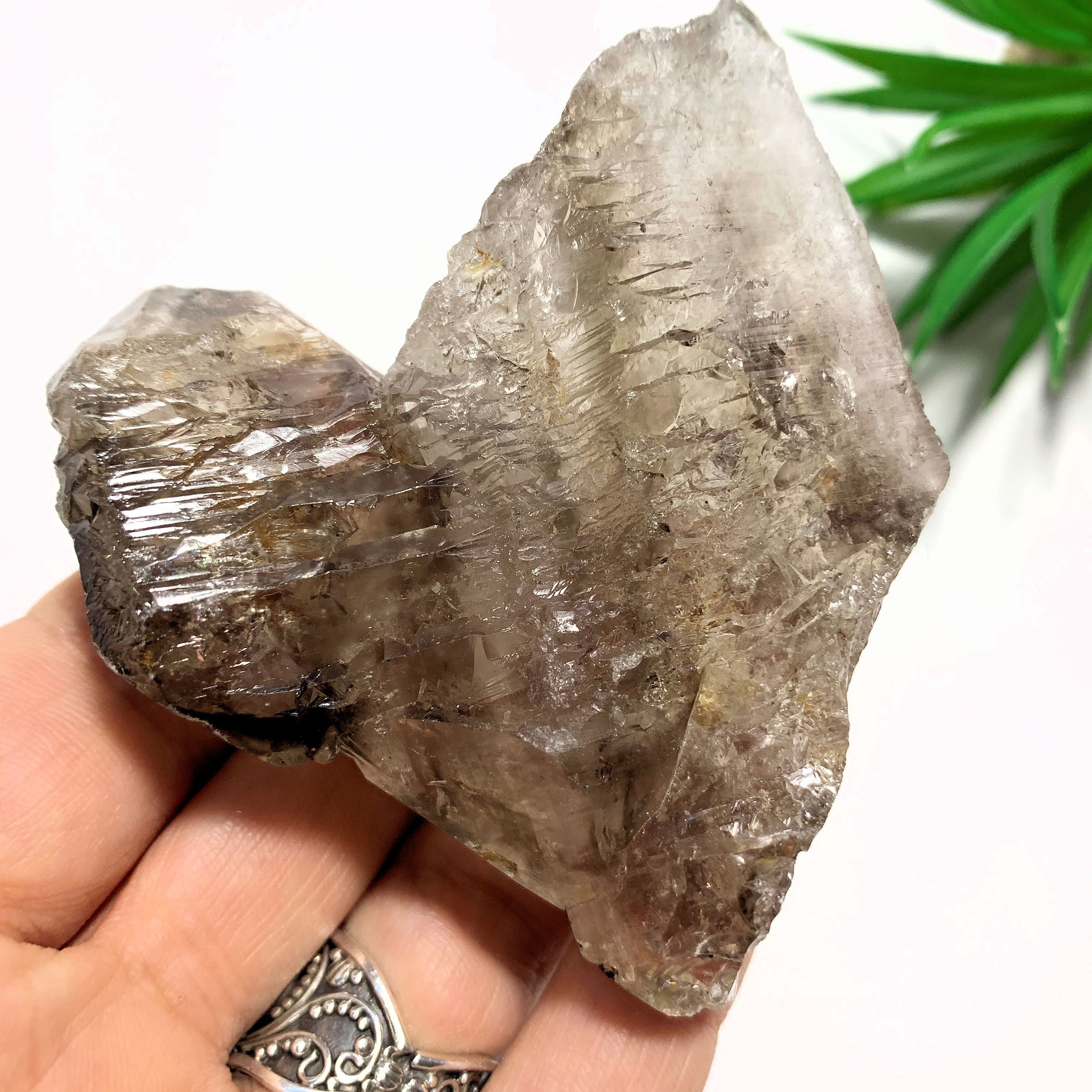 Earth Etched Natural Smoky Quartz Specimen From Brazil