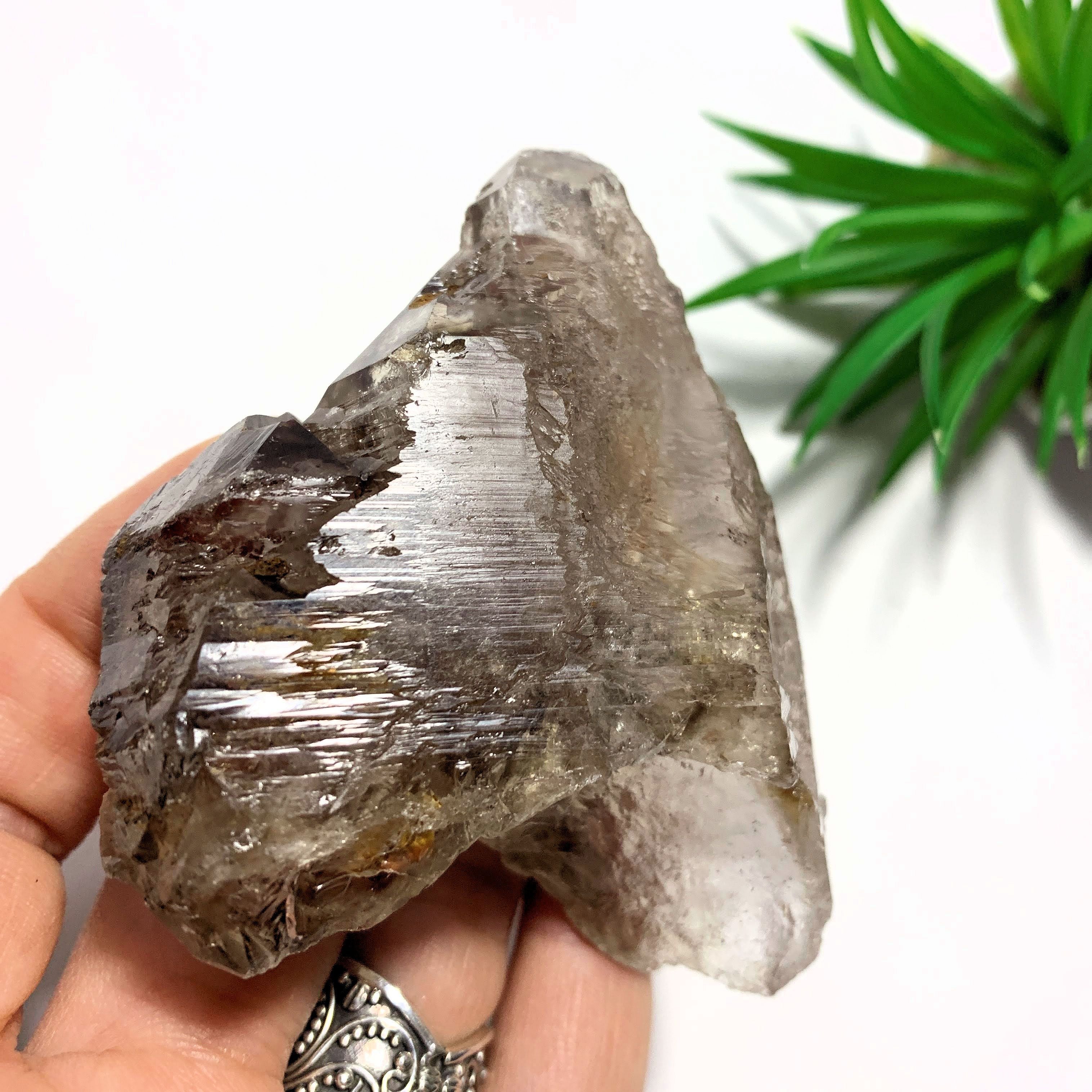 Earth Etched Natural Smoky Quartz Specimen From Brazil