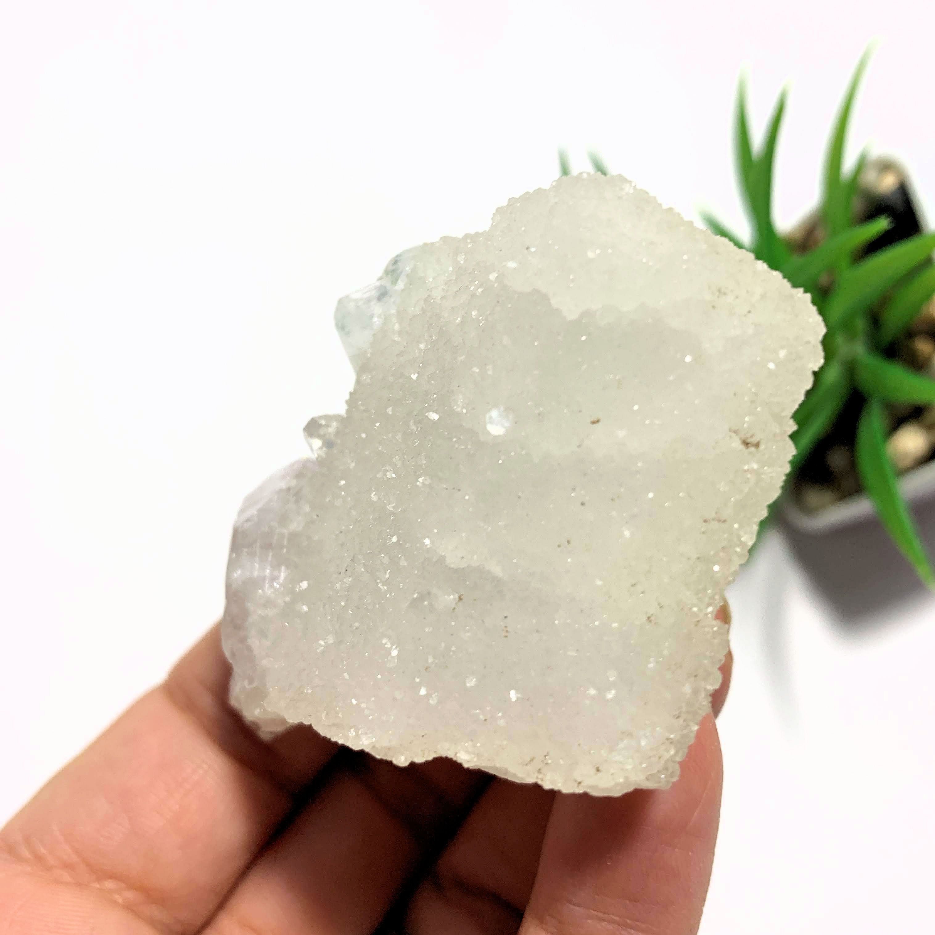 Unique Glimmering Quartz Frosted Calcite With Apophyllite From India